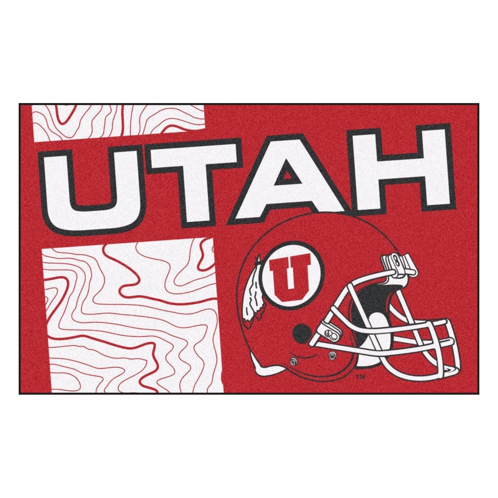 Utah Uniform Inspired Starter Rug 19"x30"