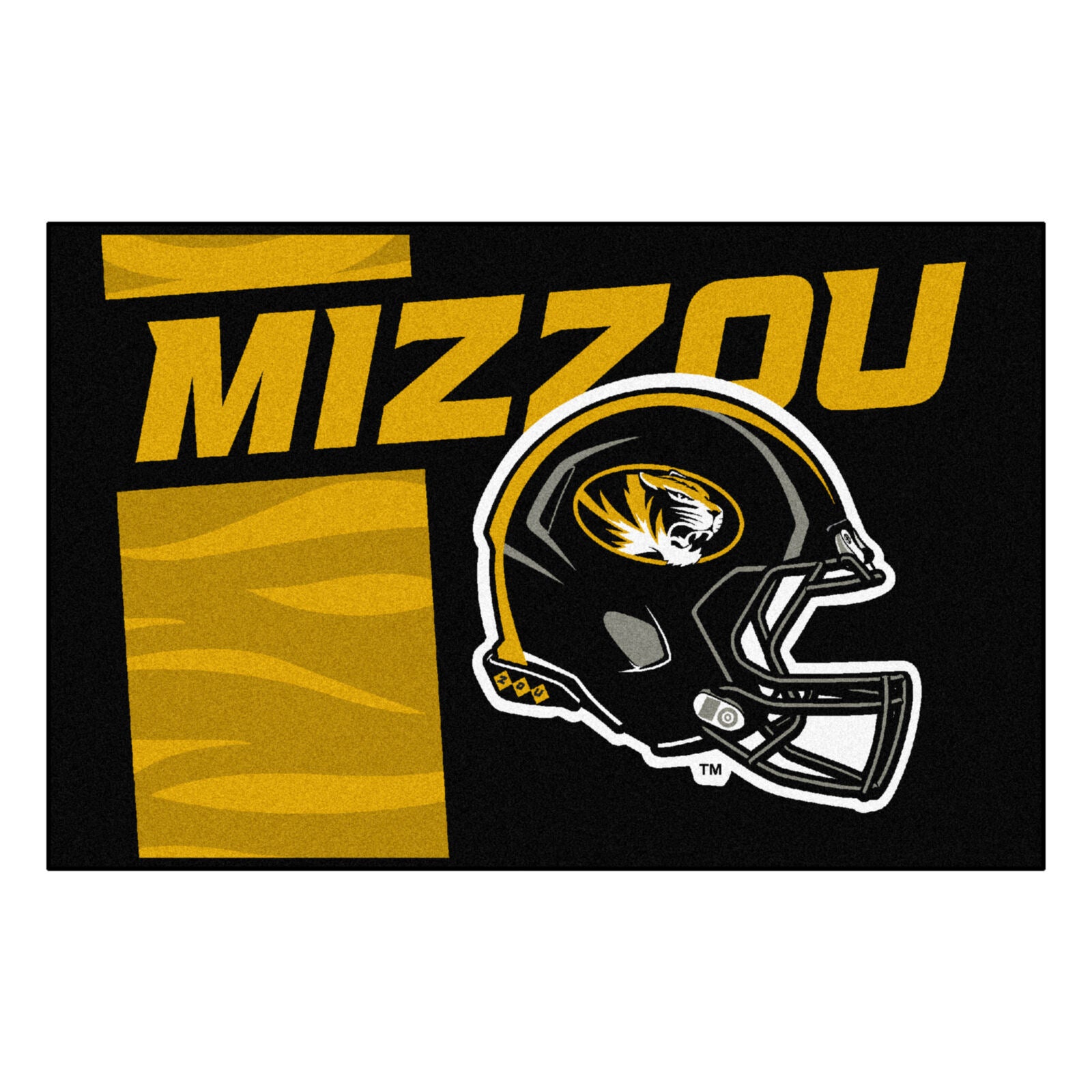 Missouri Uniform Inspired Starter Rug 19"x30"