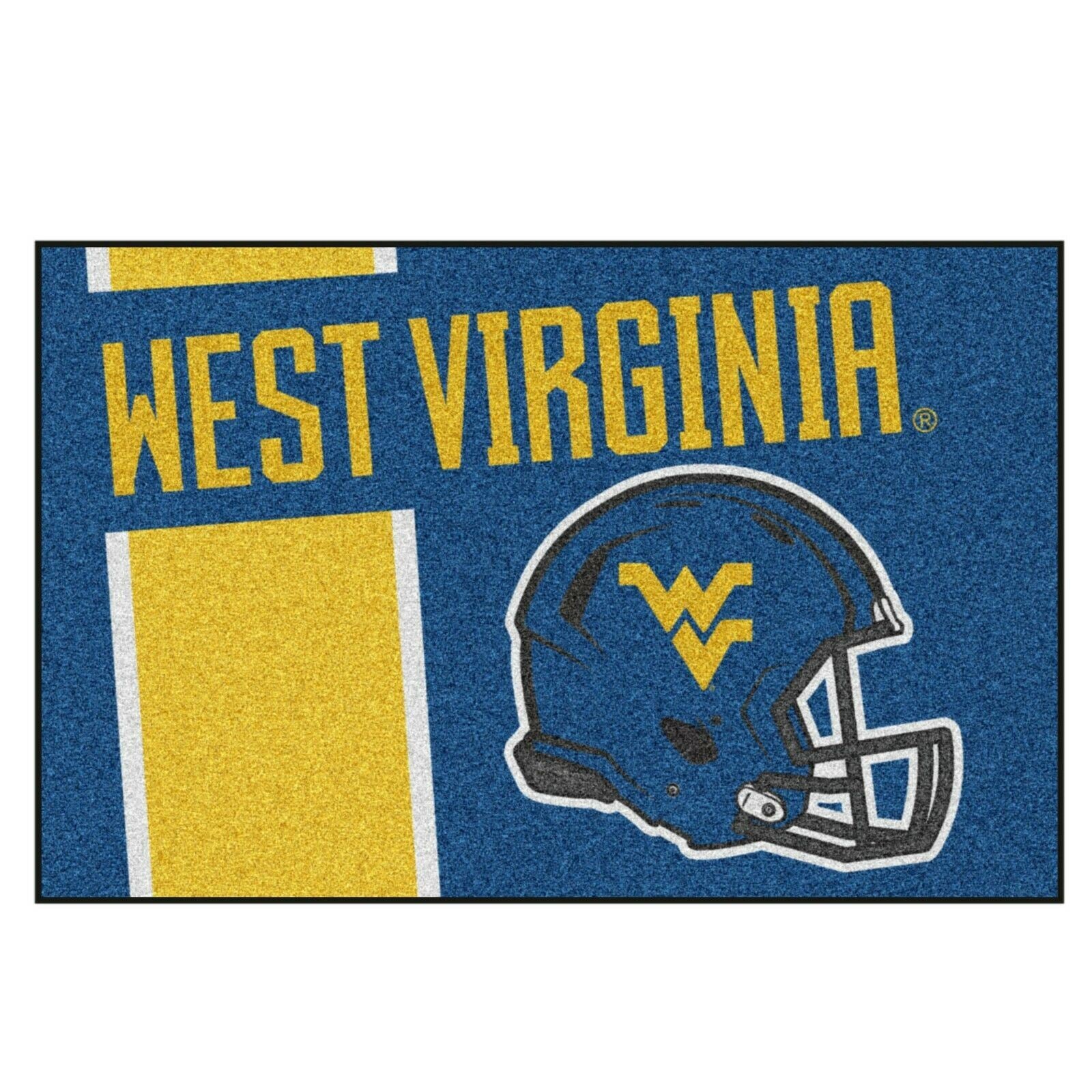 West Virginia Uniform Inspired Starter Rug 19"x30"