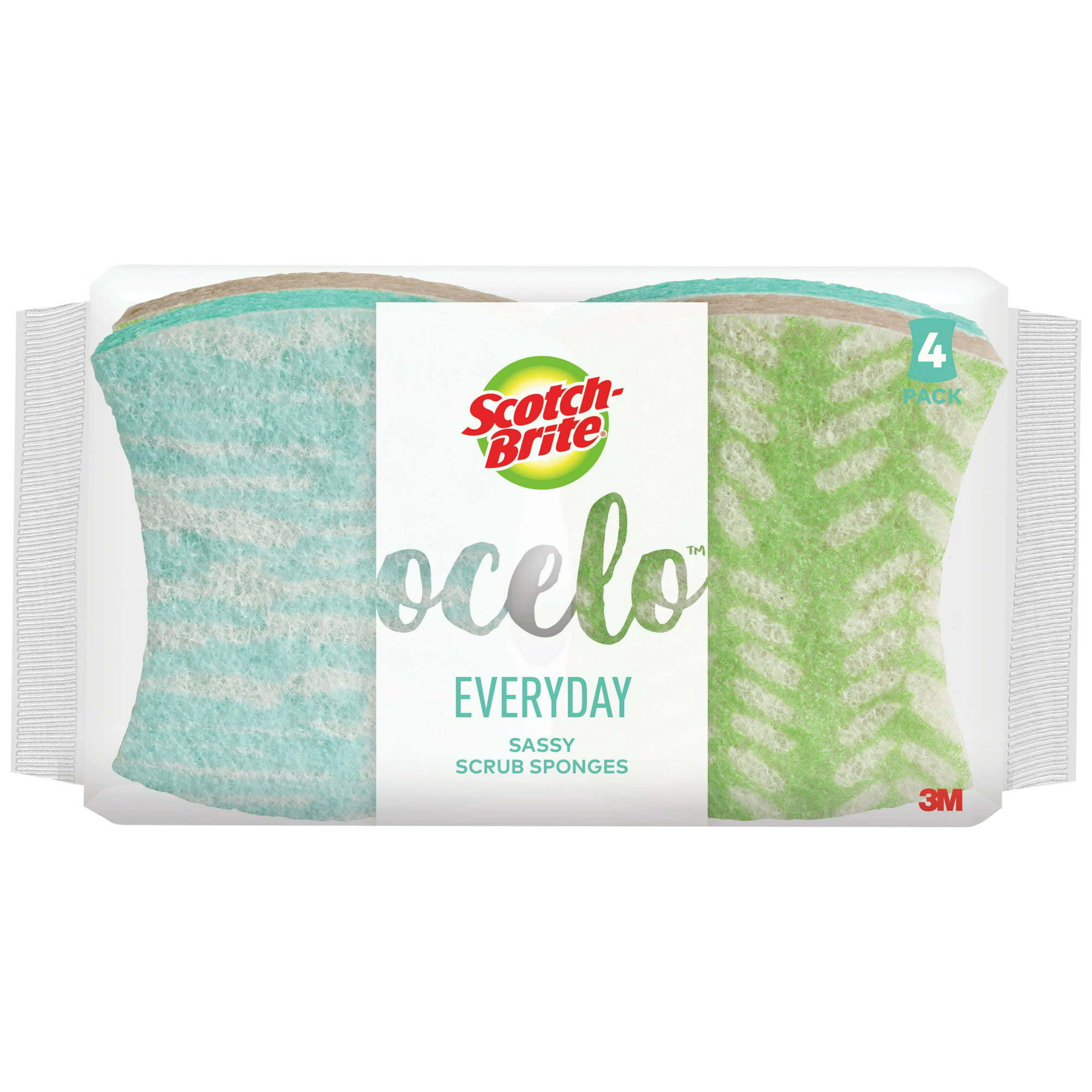 Scotch-Brite ocelo Non-Scratch Everyday Scrub Sponge, 4 Count