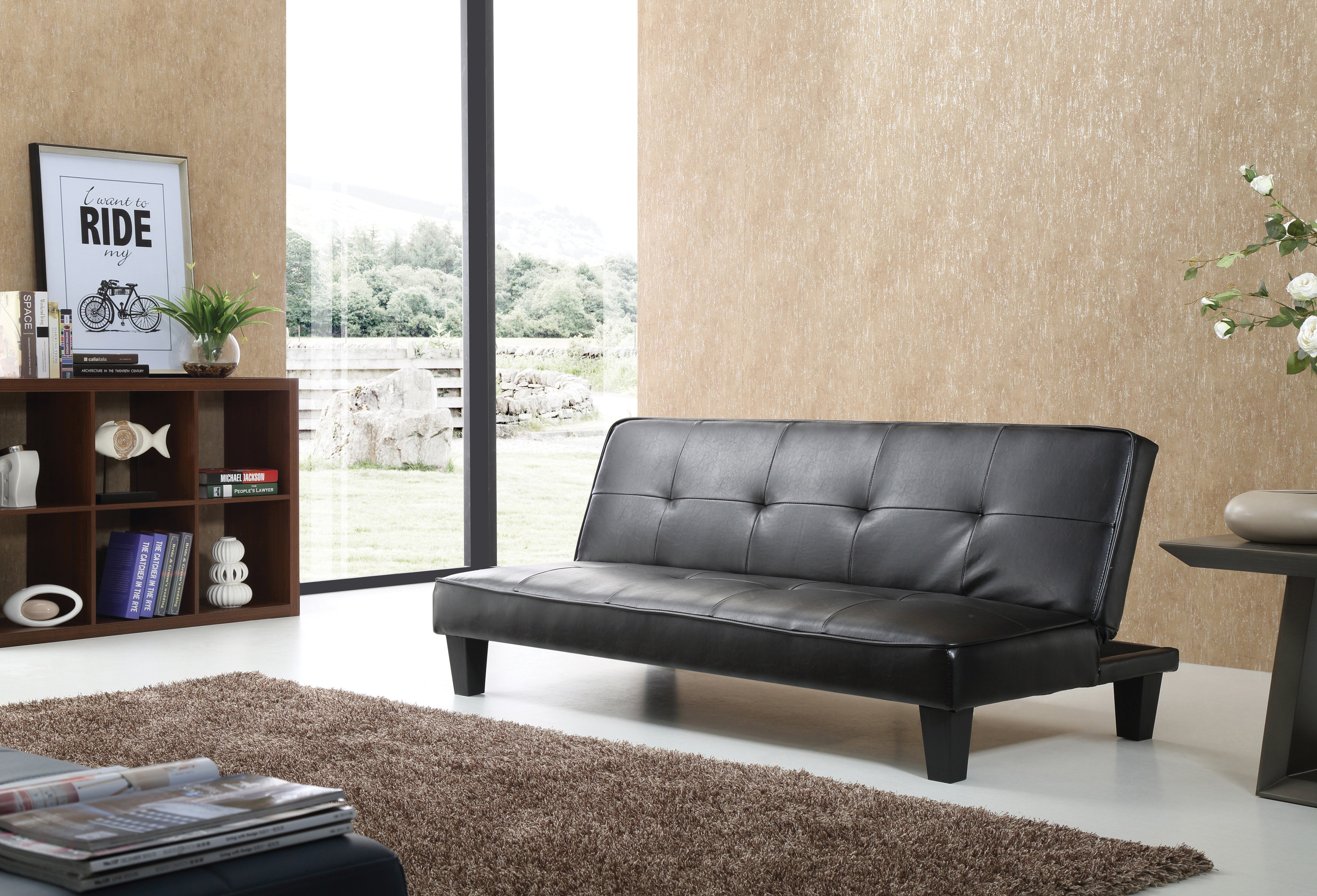 Glory Furniture Alan G110-S Sofa Bed , BLACK