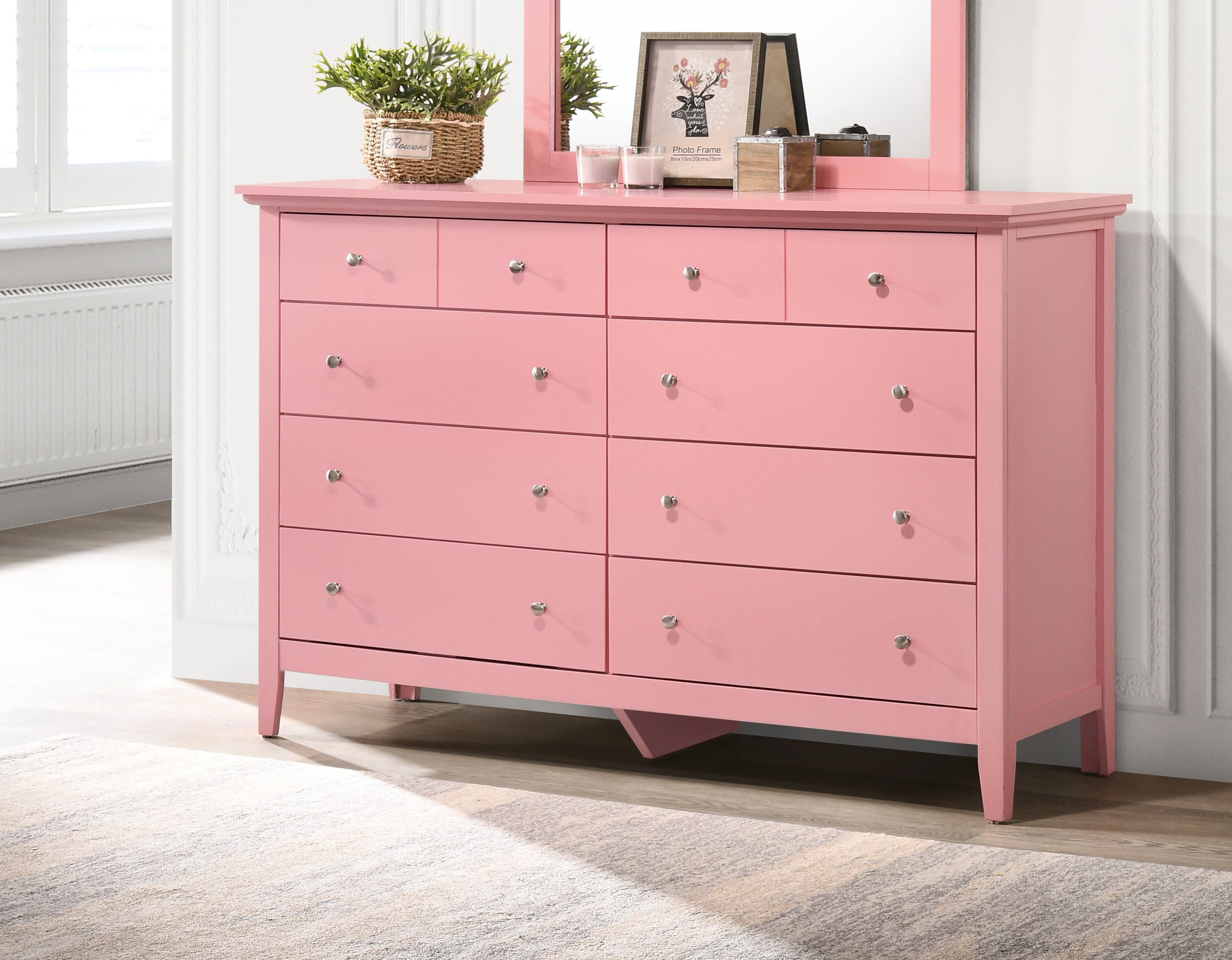 Glory Furniture Hammond G5404-D Dresser , Pink