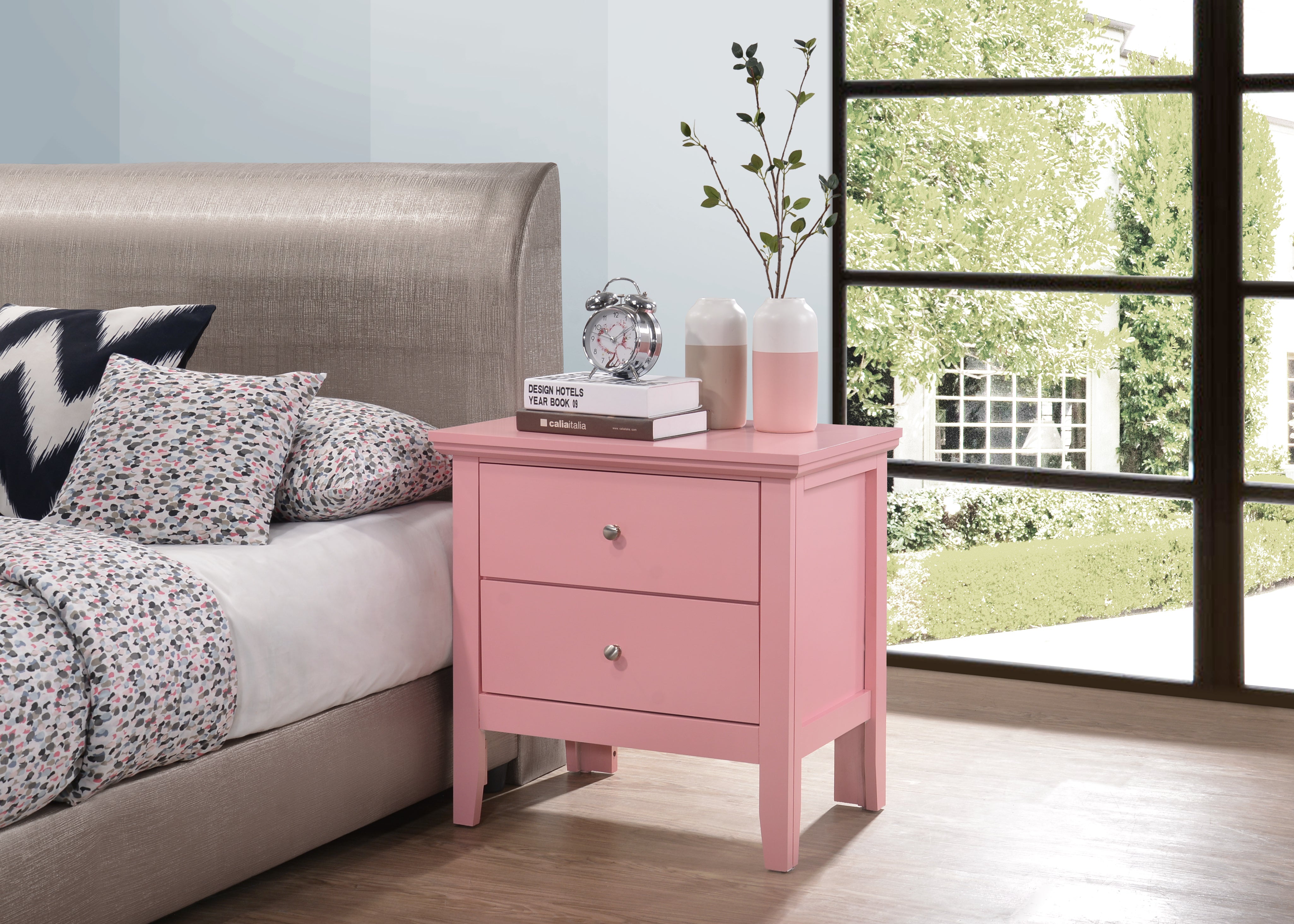 Glory Furniture Primo G1334-N Nightstand , Pink