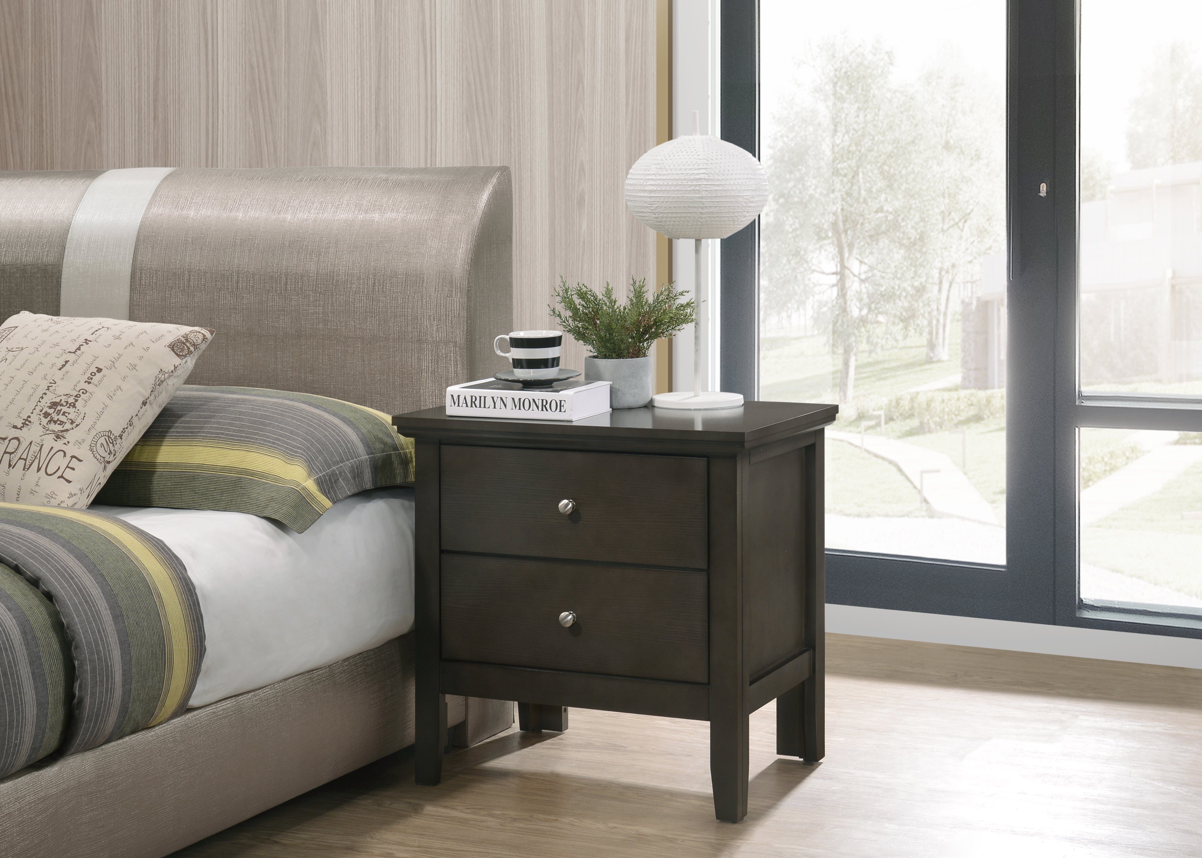 Glory Furniture Primo G1335-N Nightstand , Gray