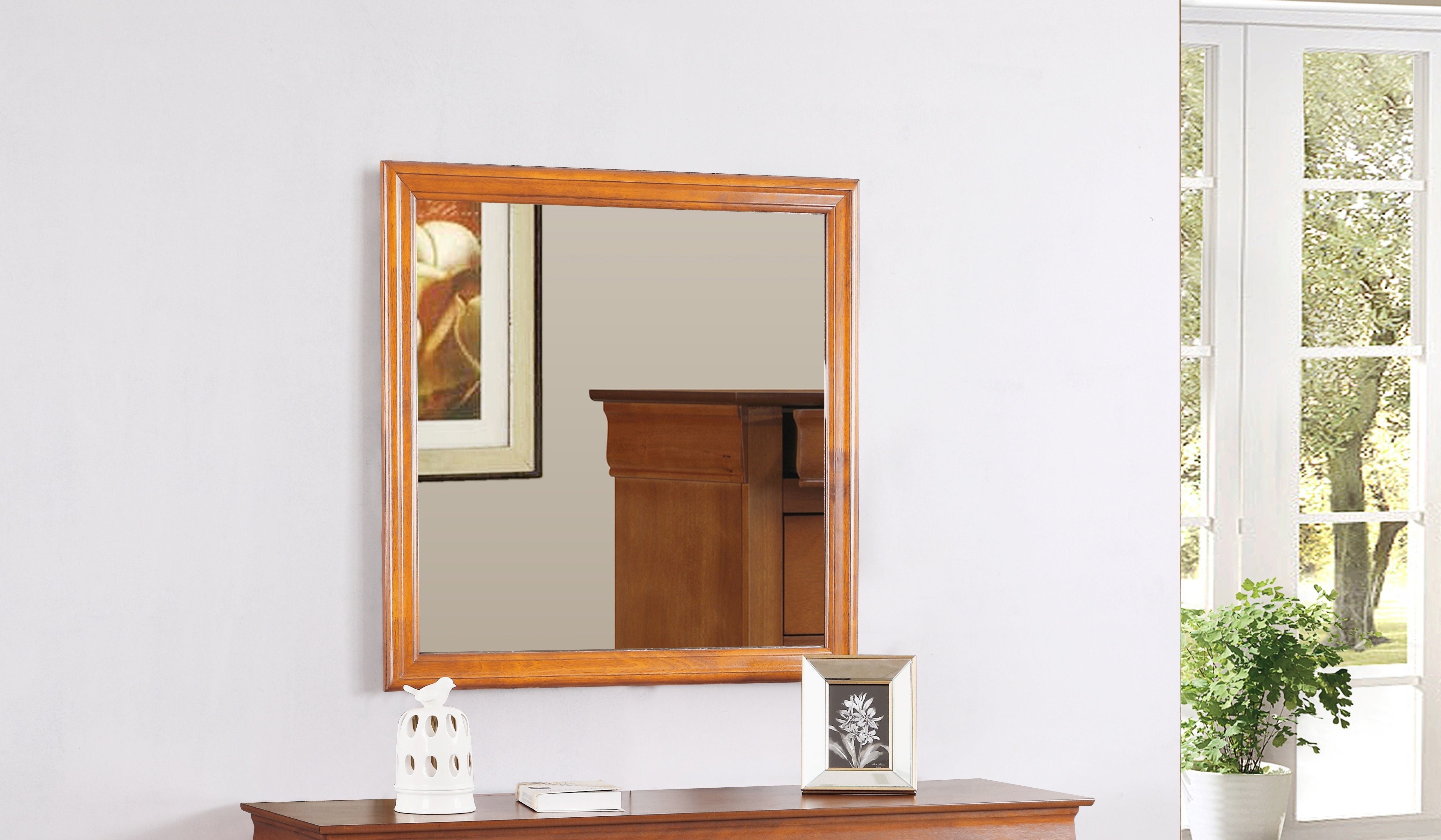 Glory Furniture Louis Phillipe G3160-M Mirror , Oak