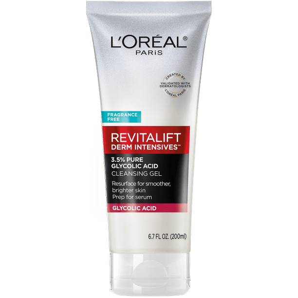 L'Oreal Paris Revitalift Derm Intensives 3.5% Glycolic Acid Cleanser, 6.7 fl oz