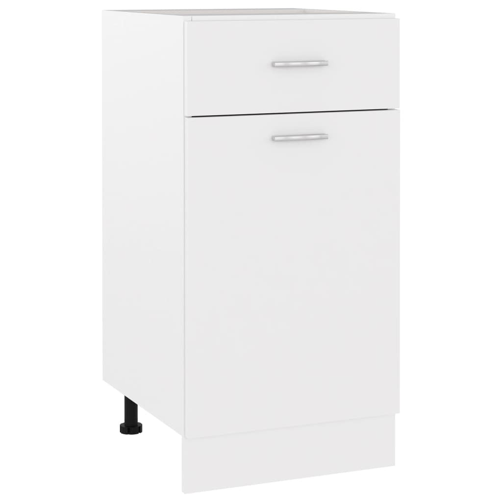 Drawer Bottom Cabinet White 15.7"x18.1"x32.1" Engineered Wood