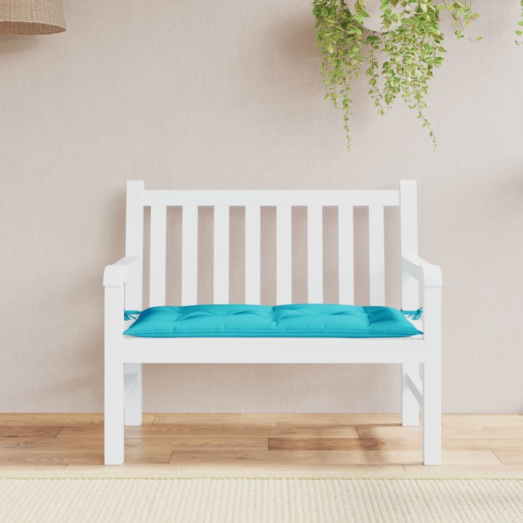 Garden Bench Cushion Turquoise 39.4"x19.7"x2.8" Oxford Fabric