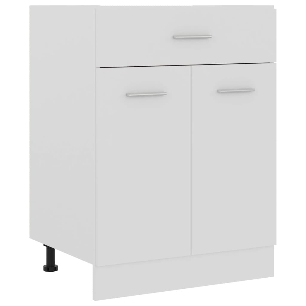 Drawer Bottom Cabinet White 23.6"x18.1"x32.1" Engineered Wood