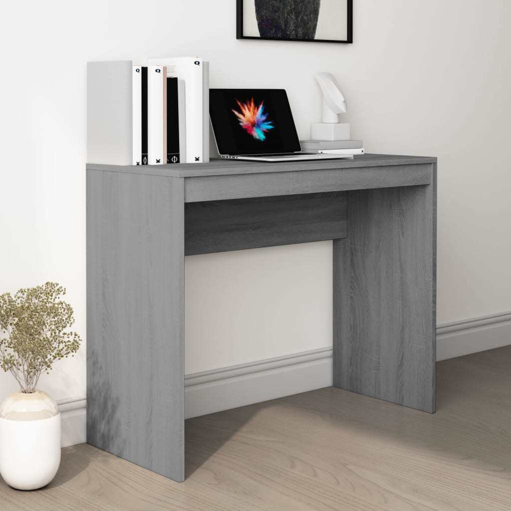 Desk Gray Sonoma 35.4"x15.7"x28.3" Engineered Wood