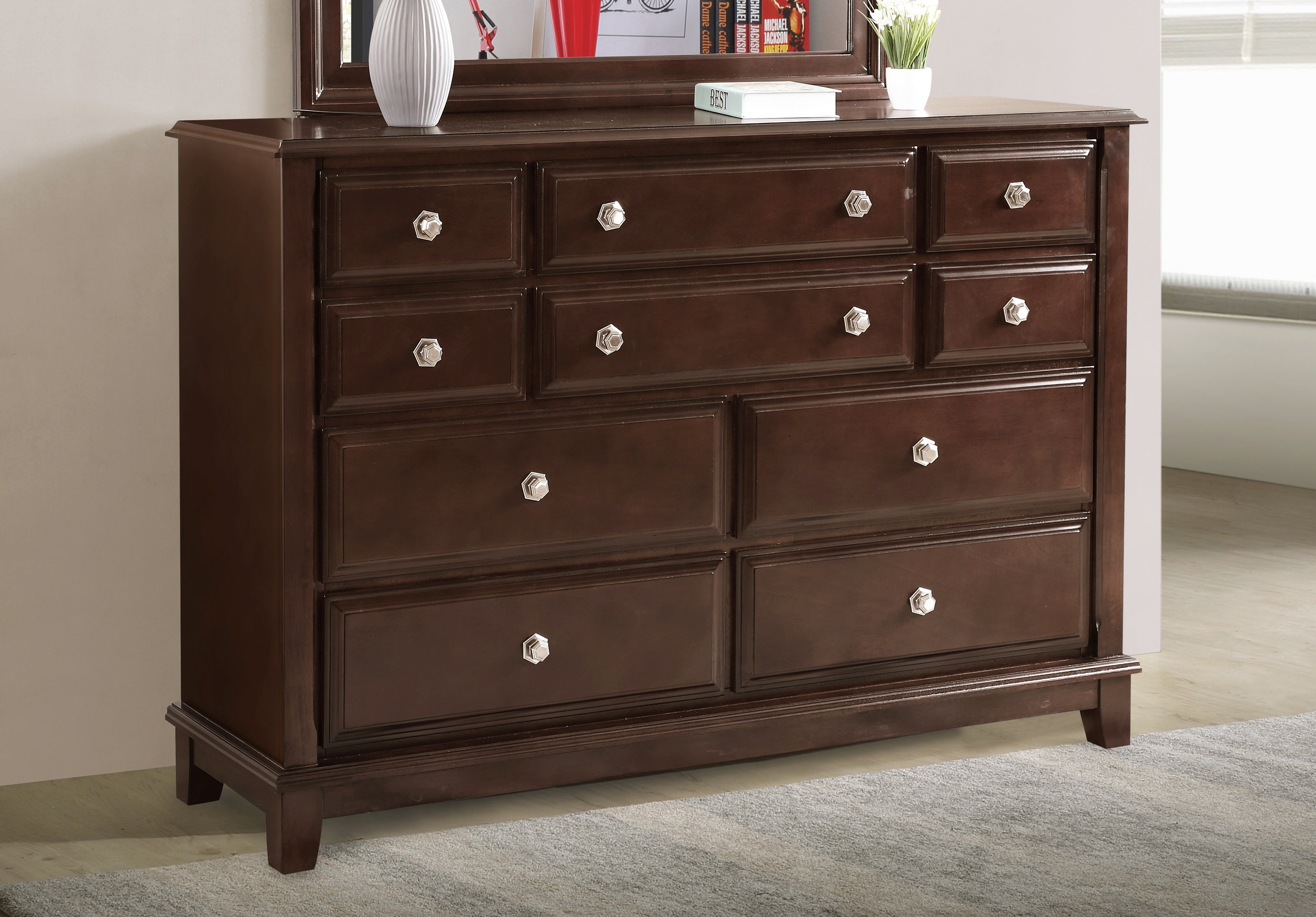 Glory Furniture Ashford G9800-D Dresser , Cappuccino