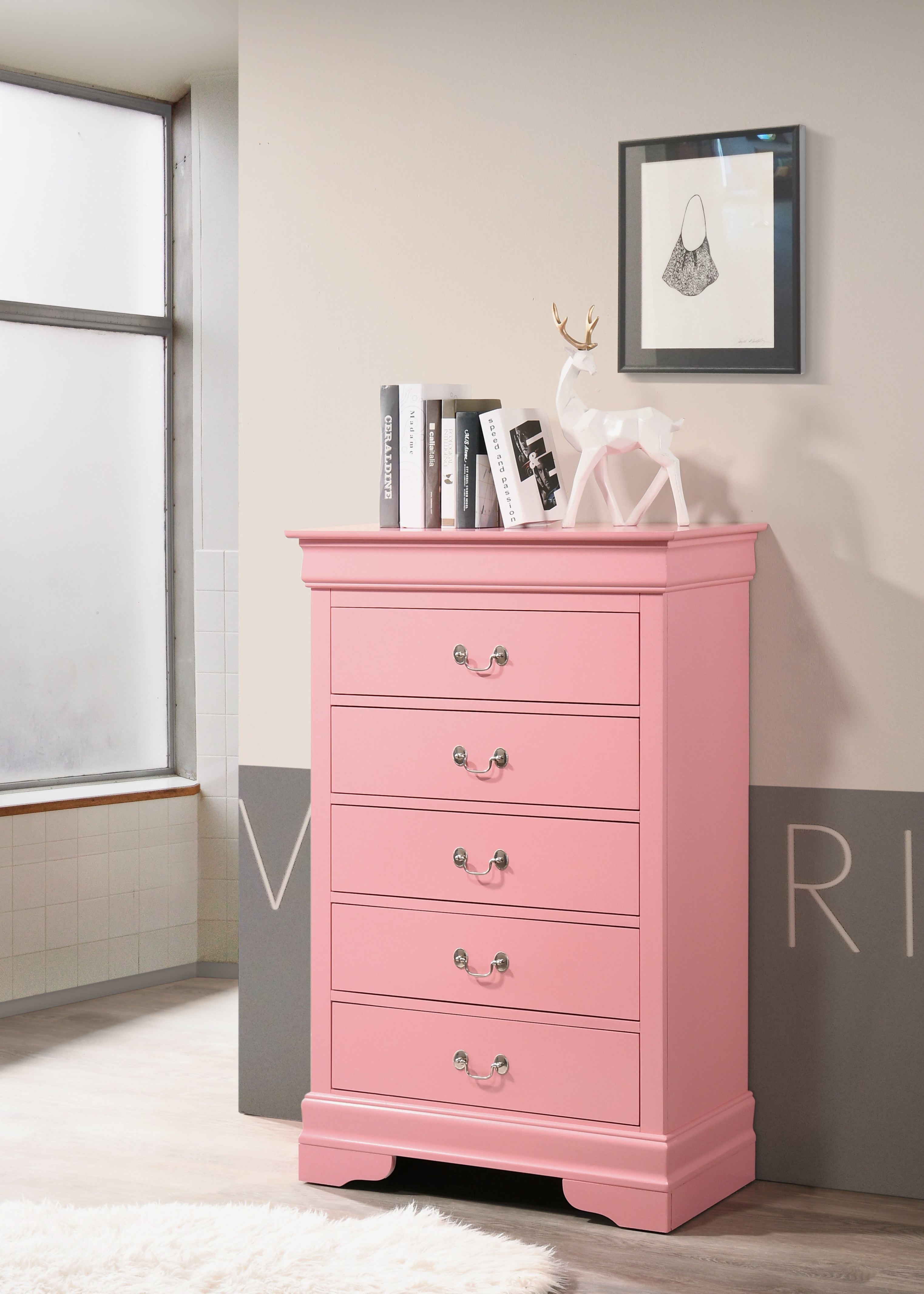 Glory Furniture LouisPhillipe G02104-CH Chest , Pink