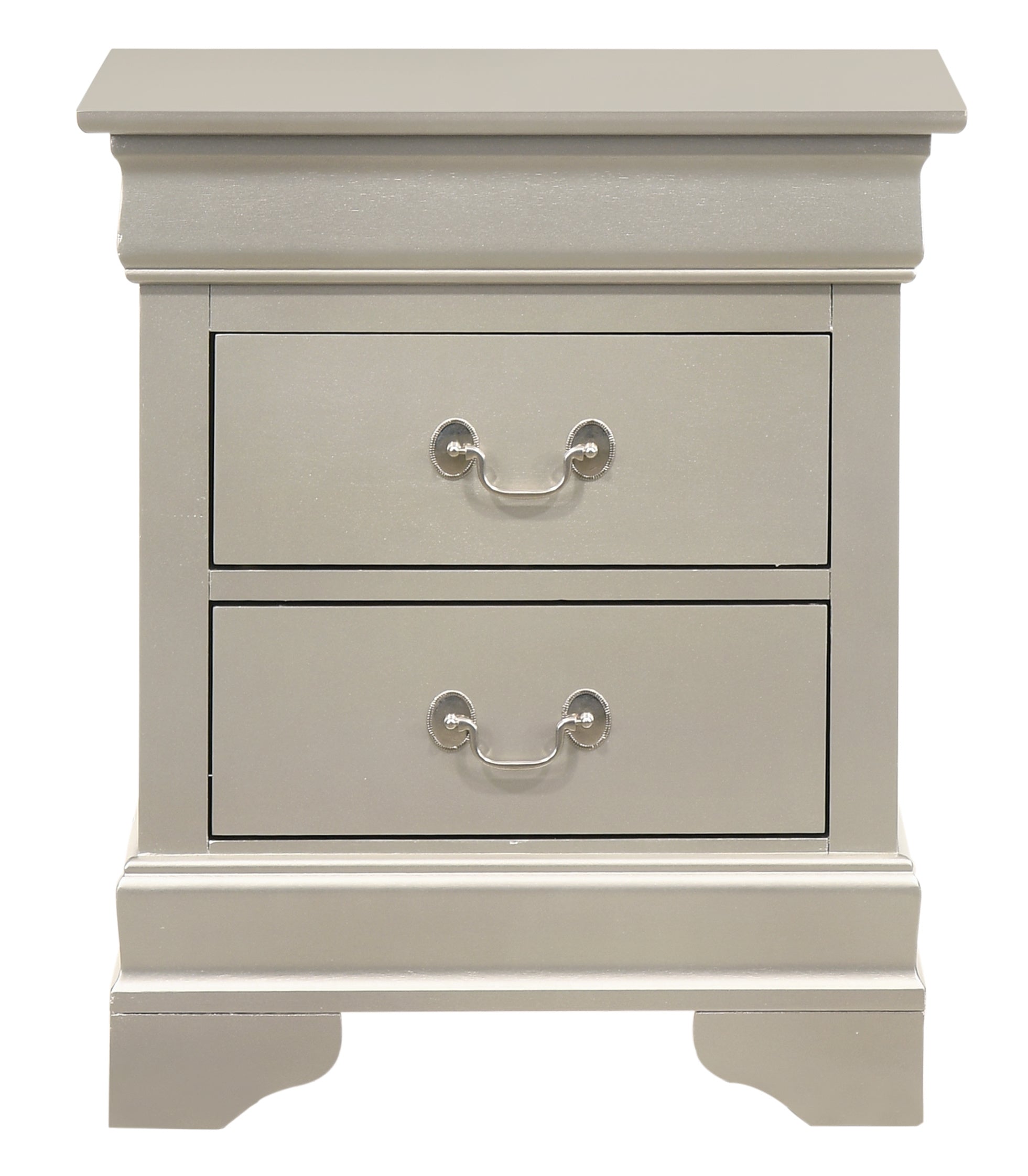 Glory Furniture LouisPhillipe G02103-N Nightstand , Silver Champagne