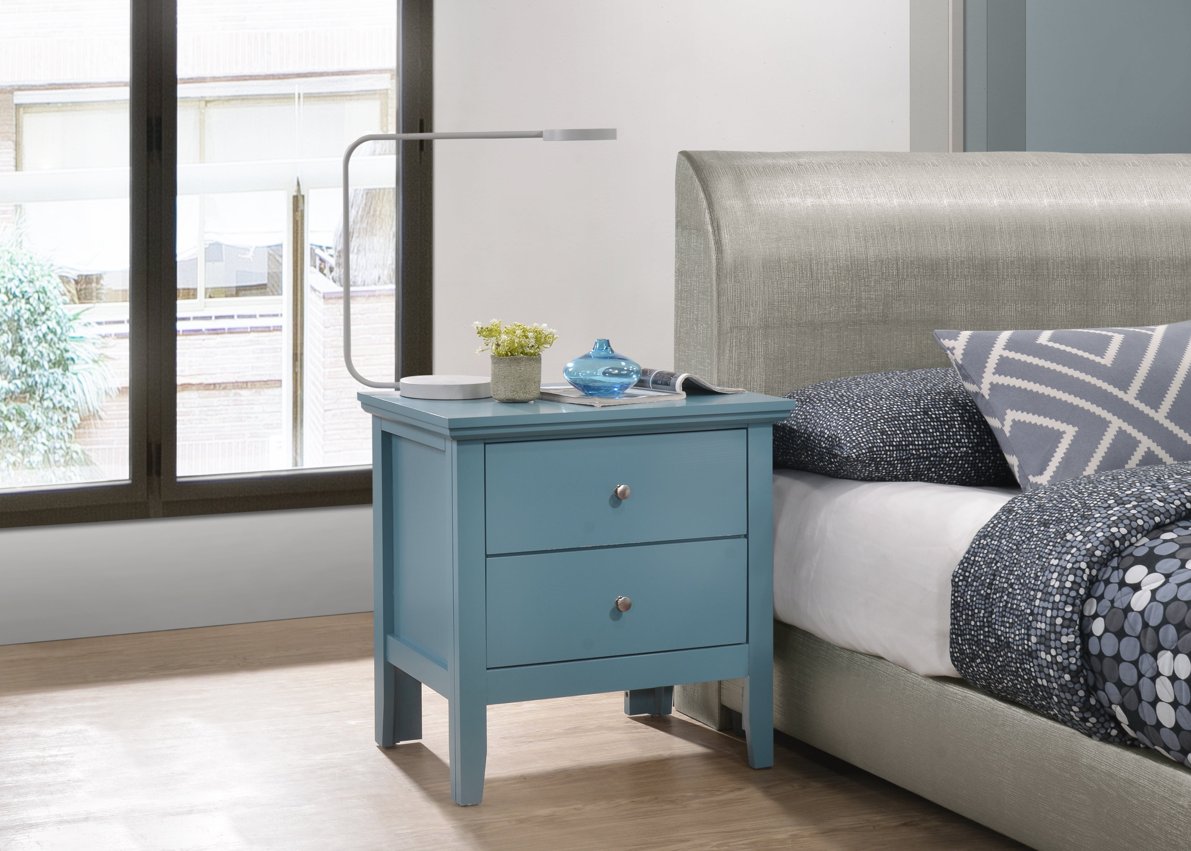 Glory Furniture Primo G1338-N Nightstand , Teal