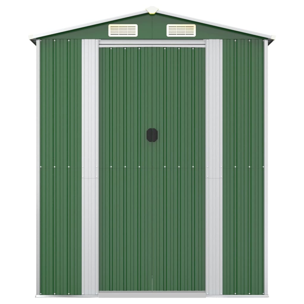 Garden Shed Green 75.6"x402"x87.8" Galvanized Steel