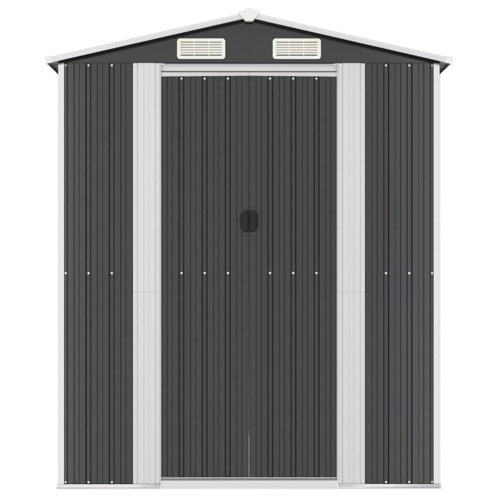 Garden Shed Anthracite 75.6"x271.3"x87.8" Galvanized Steel