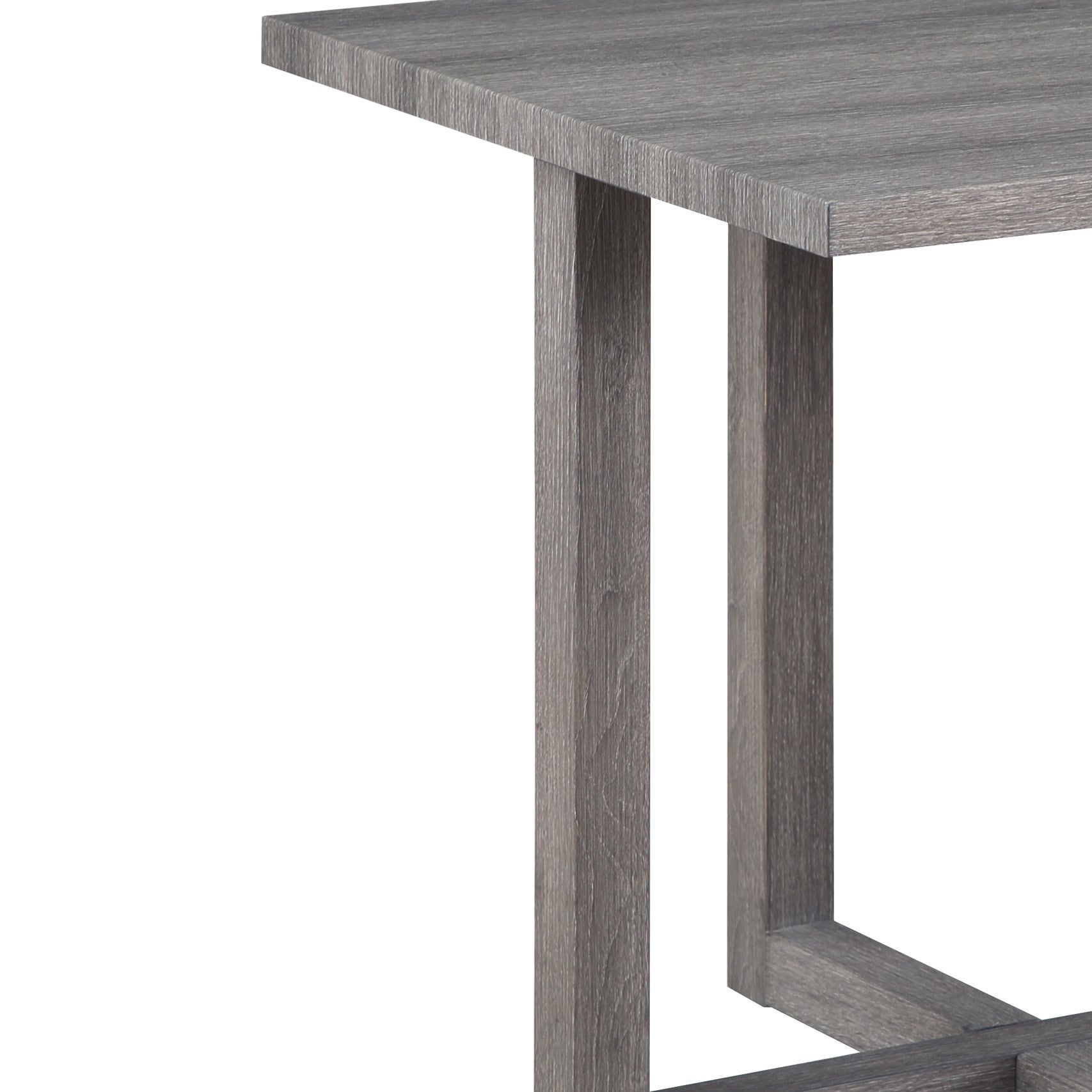 Moseberg Distressed Gray End Table