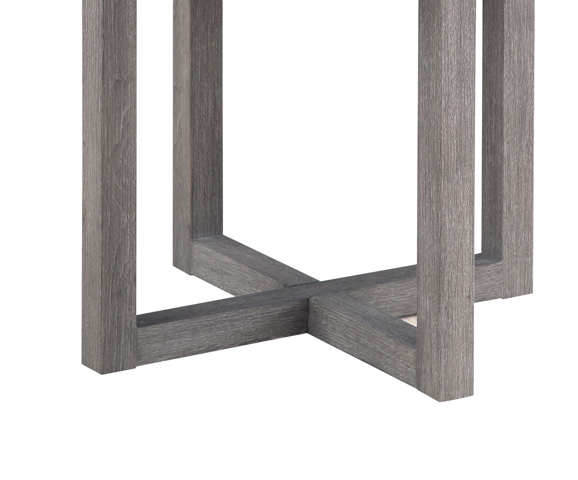 Moseberg Distressed Gray End Table