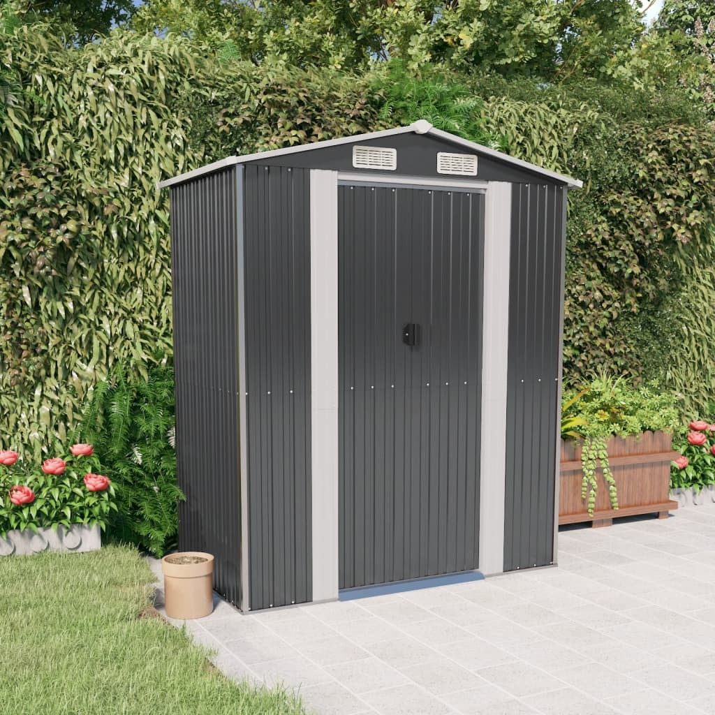 Garden Shed Anthracite 75.6"x42.5"x87.8" Galvanized Steel