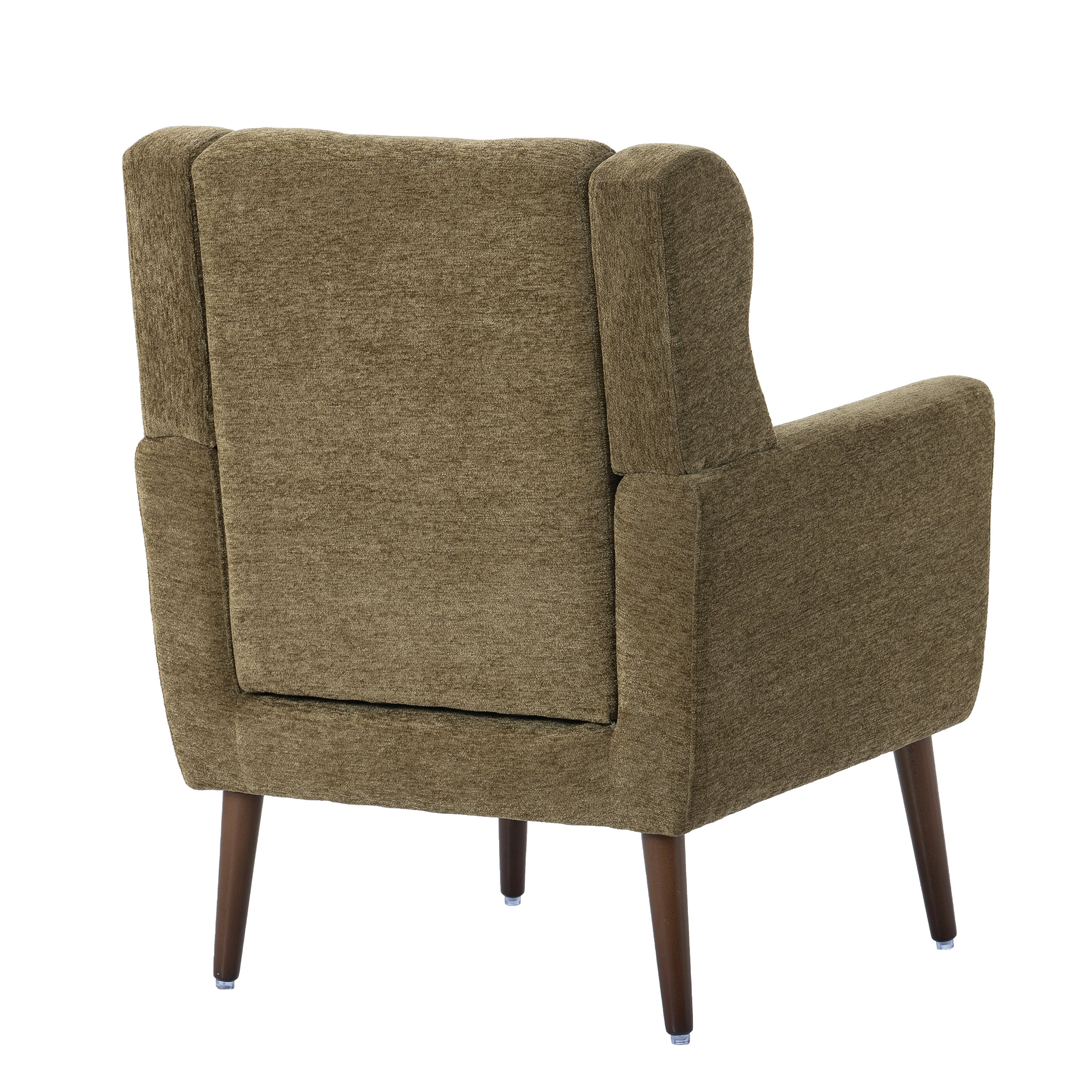 Modern Accent Chair Upholstered Foam Filled Living Room Chairs Comfy Reading Chair Mid Century Modern Chair with Chenille Fabric Lounge Arm Chairs Arm