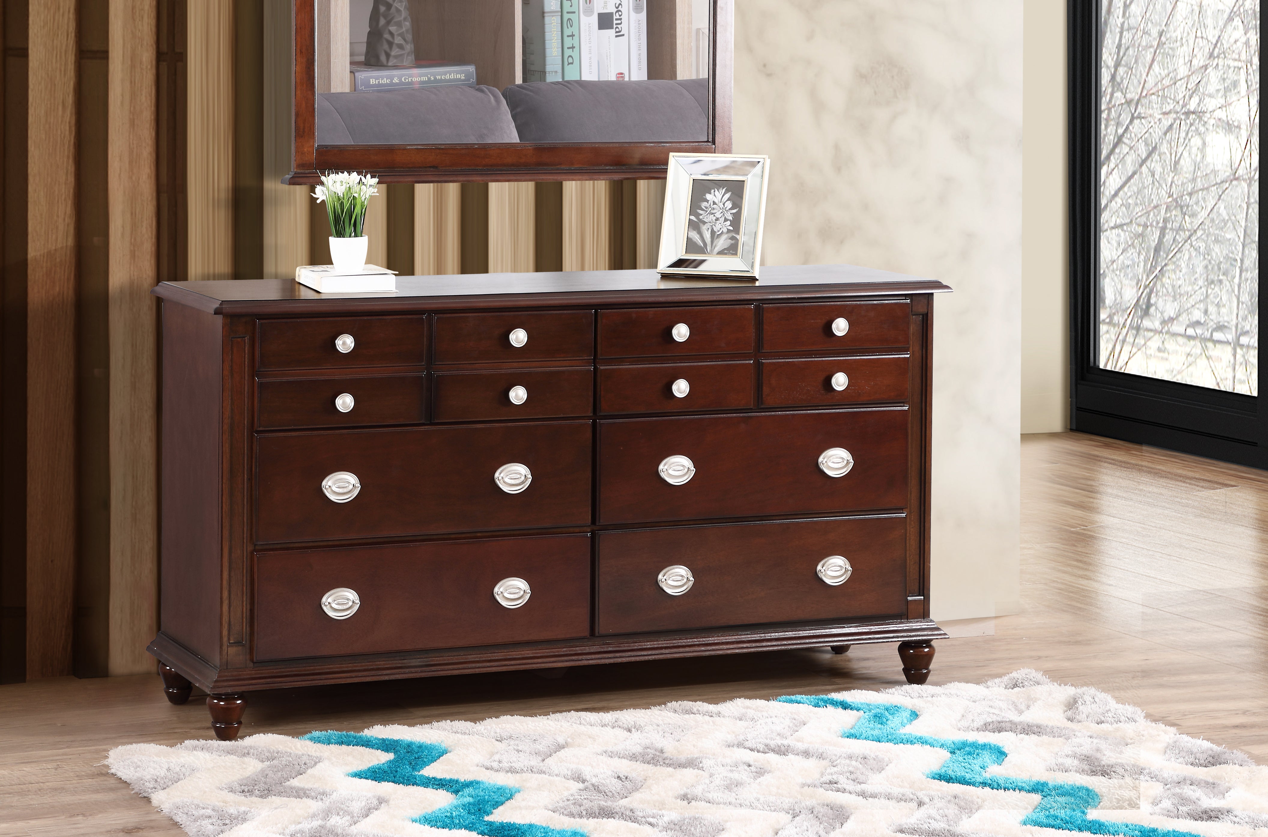 Glory Furniture Summit G5950-D Dresser , Cappuccino