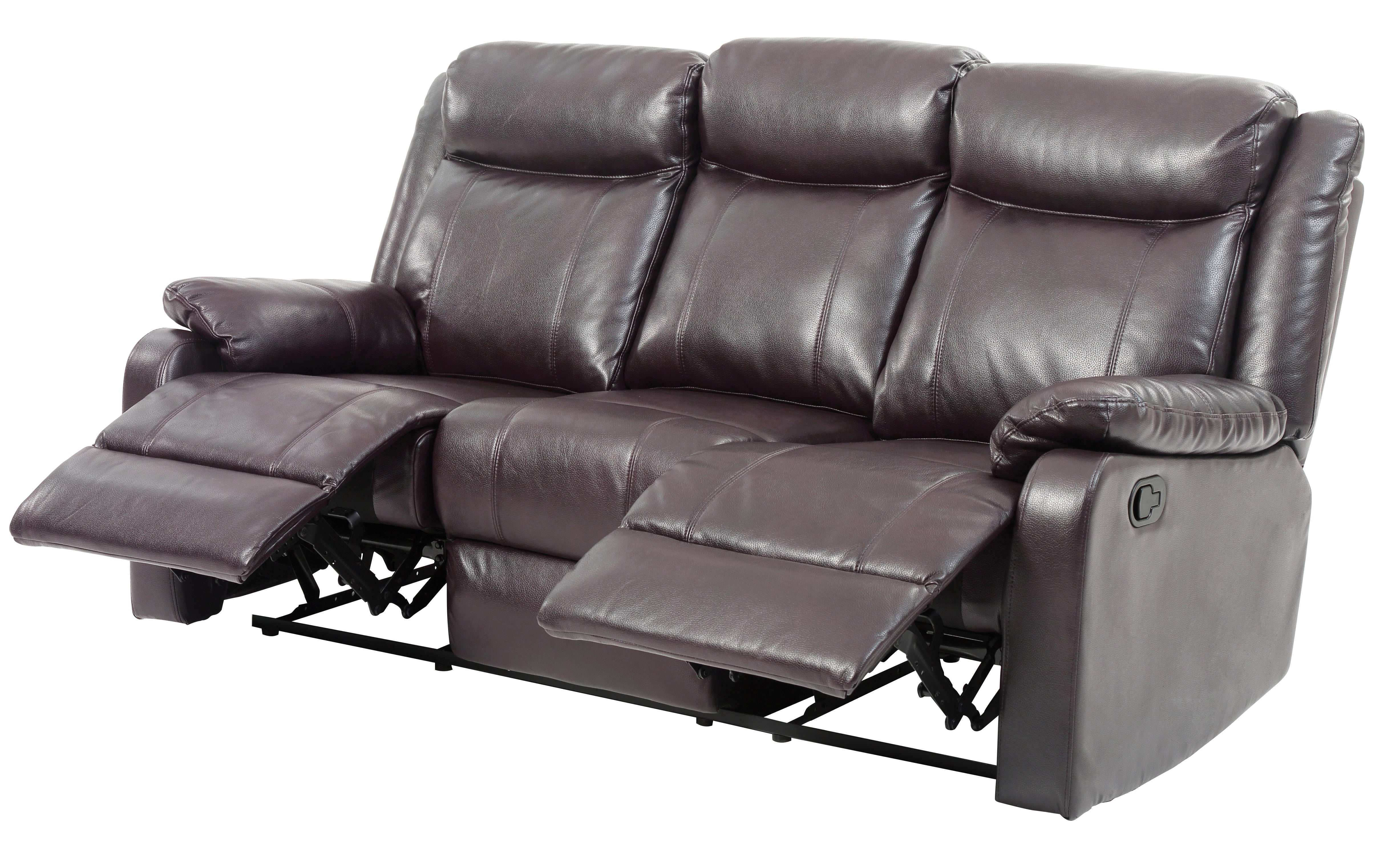 Glory Furniture Ward G760A-RS Double Reclining Sofa , DARK BROWN