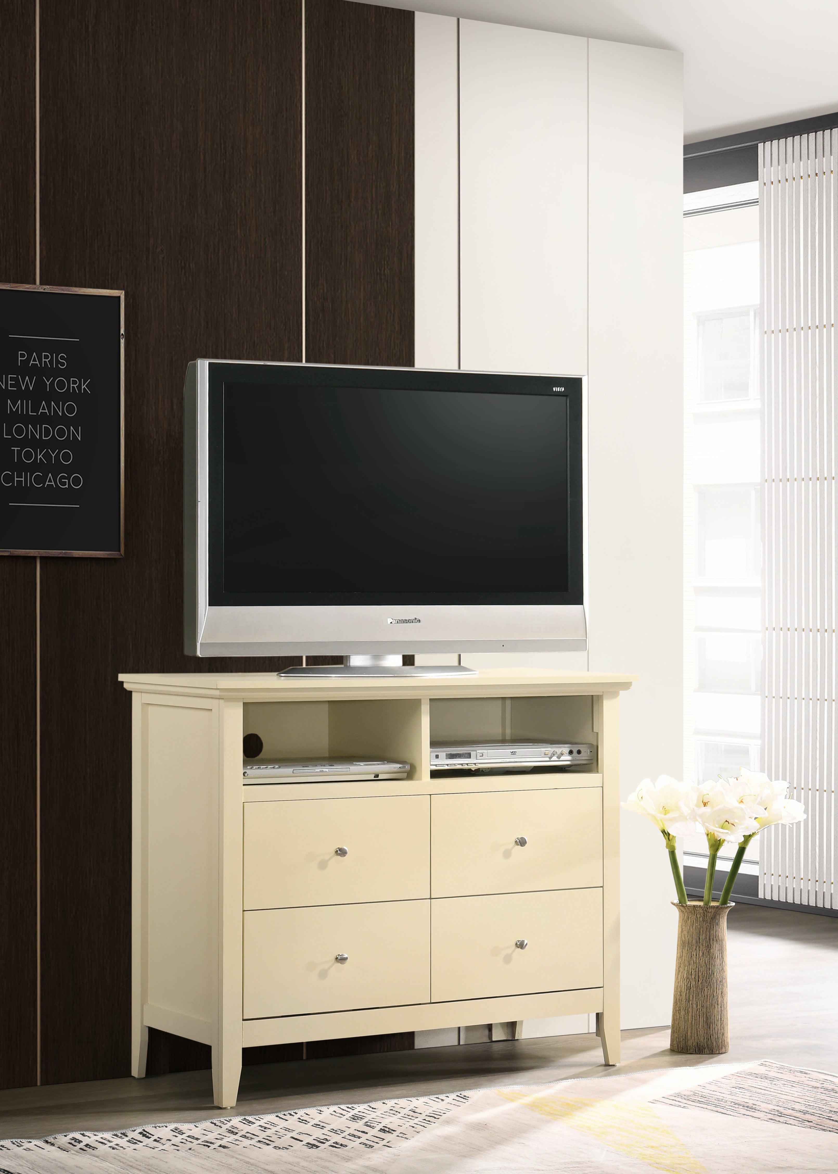 Glory Furniture Hammond G5475-TV Media Chest , Beige