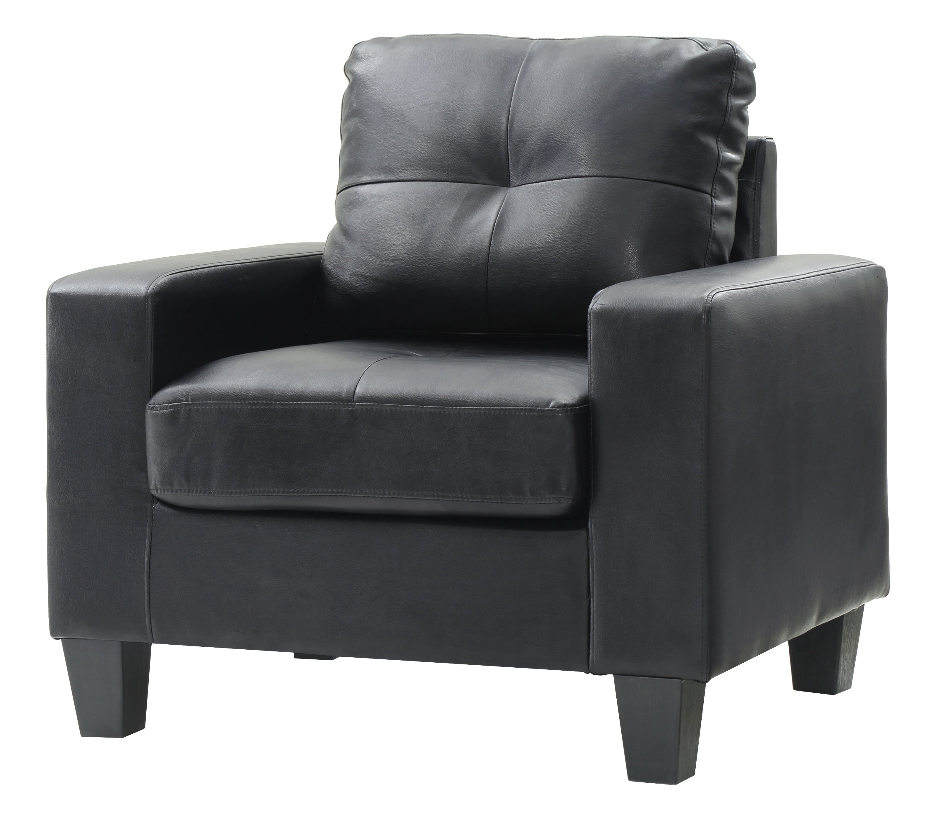 Glory Furniture Newbury G463A-C Newbury Club Chair , BLACK