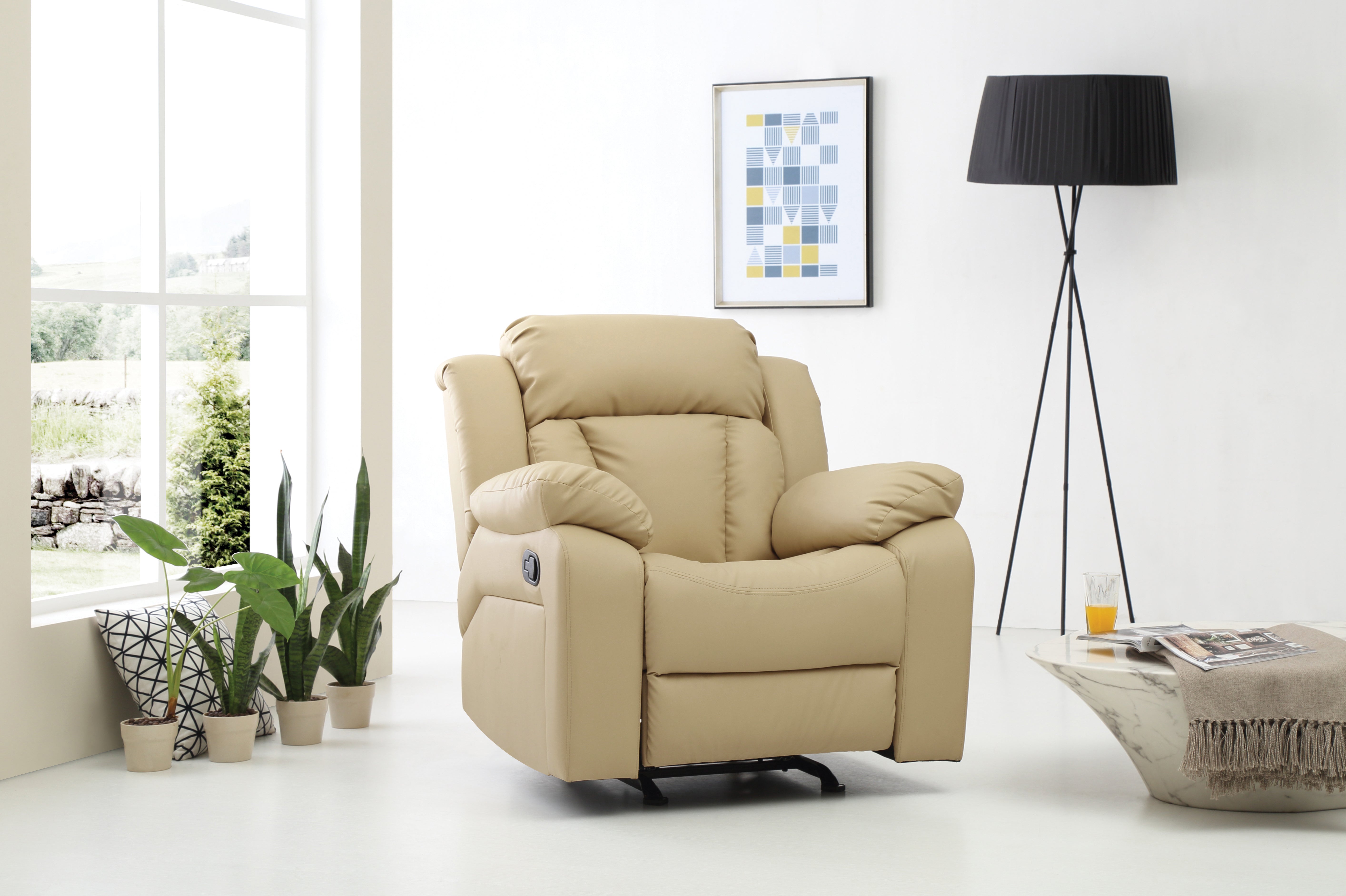 Glory Furniture Daria G689-RC Rocker Recliner , BEIGE