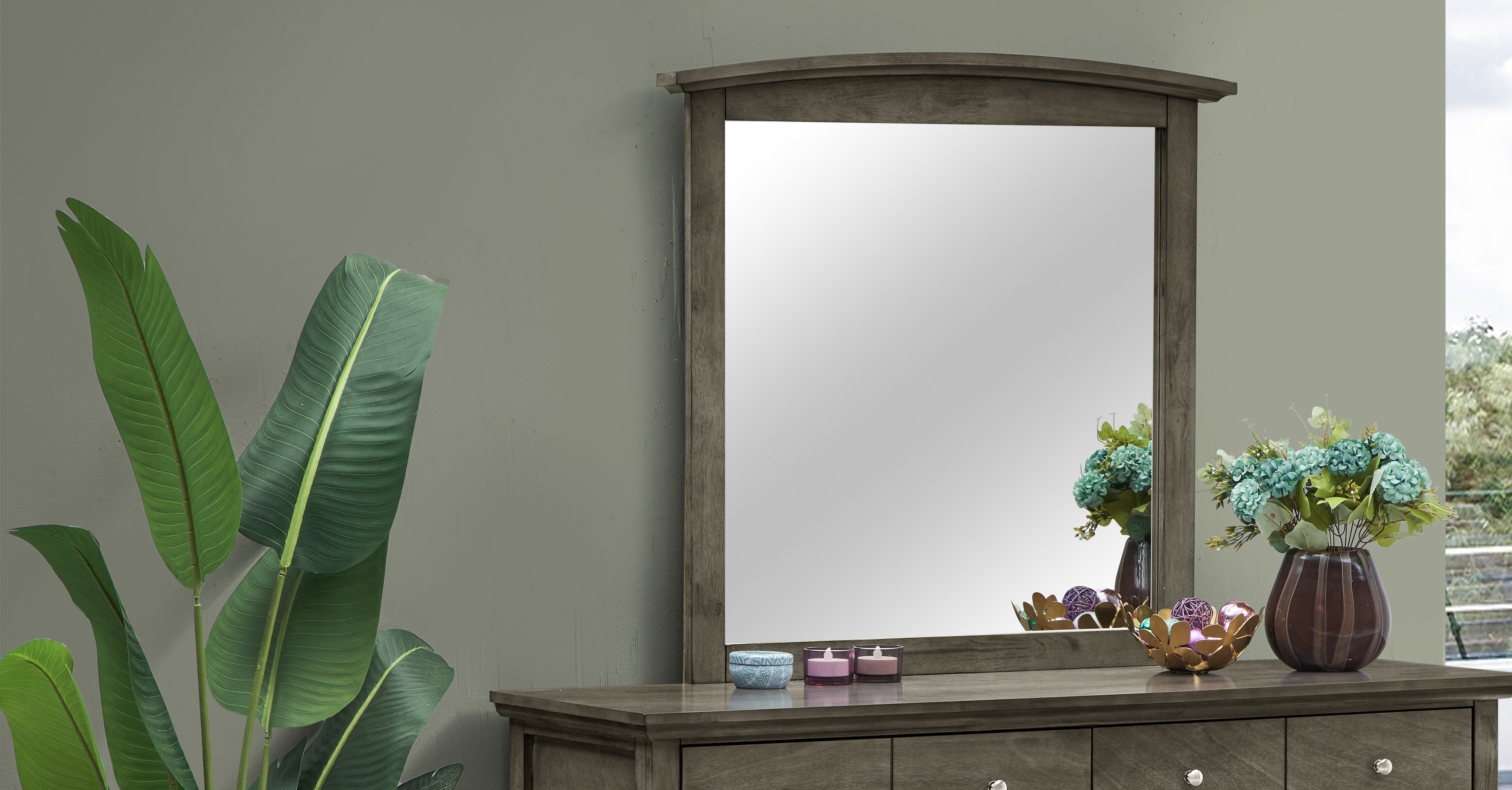 Glory Furniture Hammond G5405-M Mirror , Gray