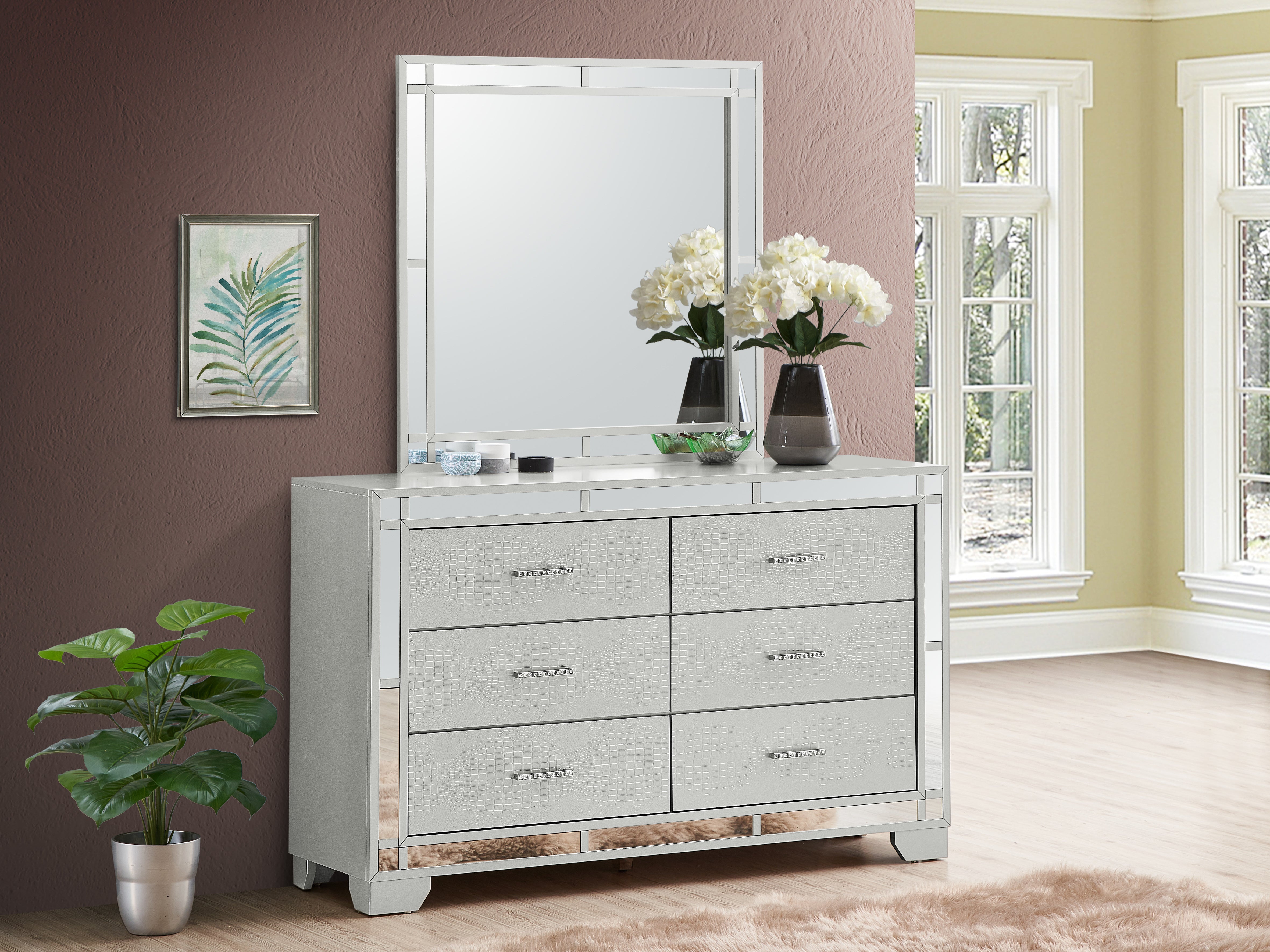 Glory Furniture Madison G6600-M , Silver Champagne