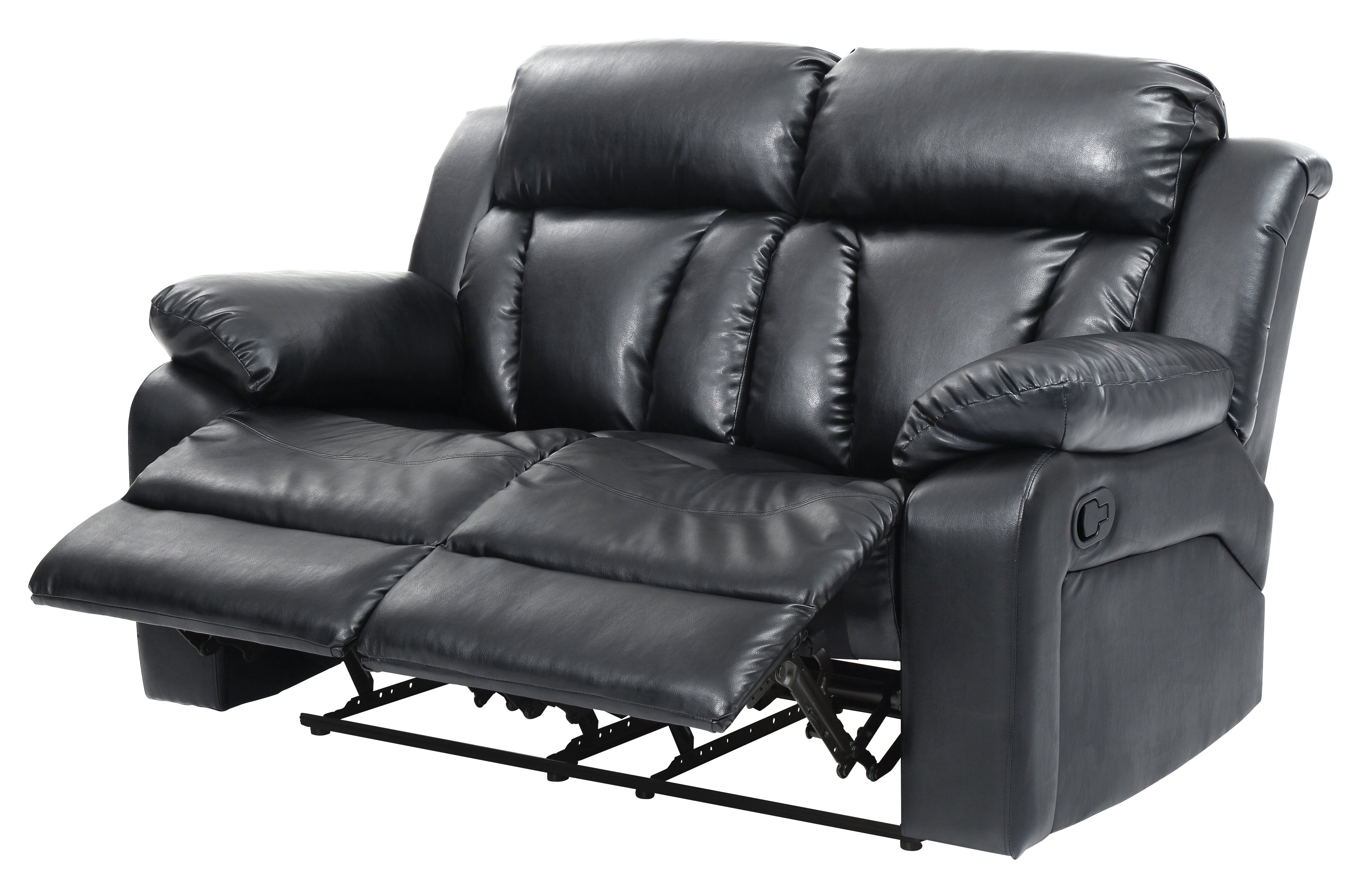 Glory Furniture Daria G683-RL Reclining Love seat , BLACK