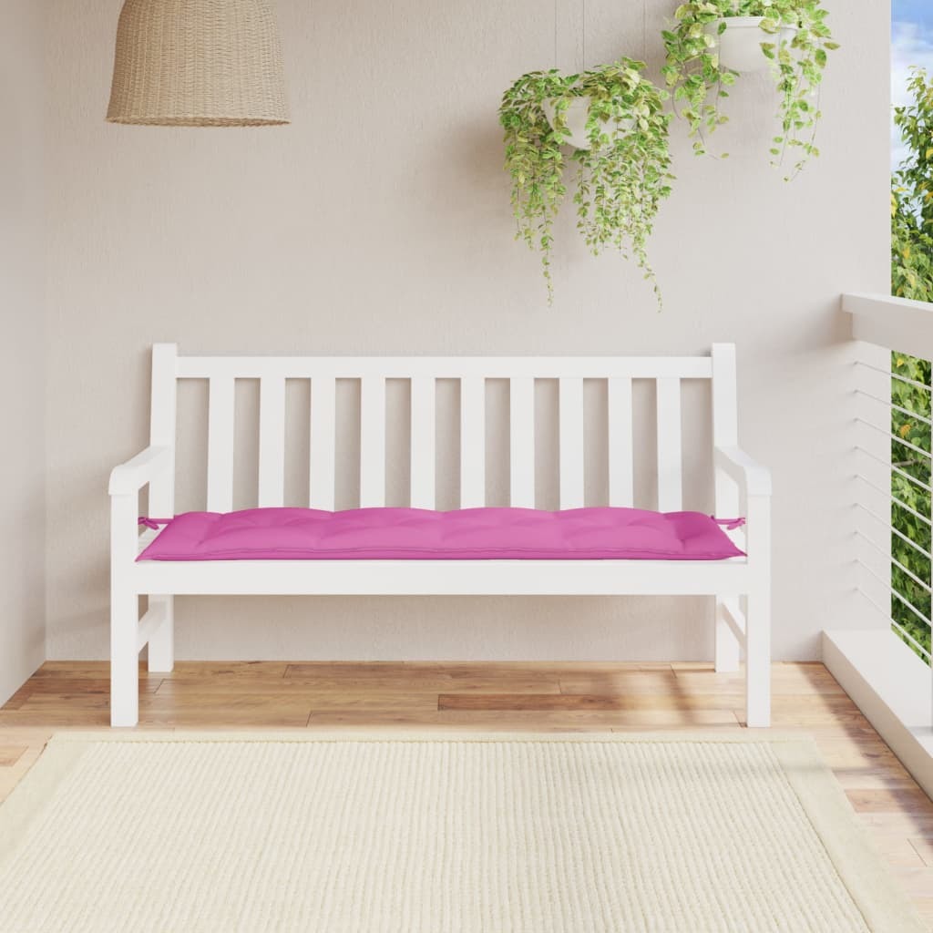 Garden Bench Cushion Pink 59.1"x19.7"x2.8" Oxford Fabric