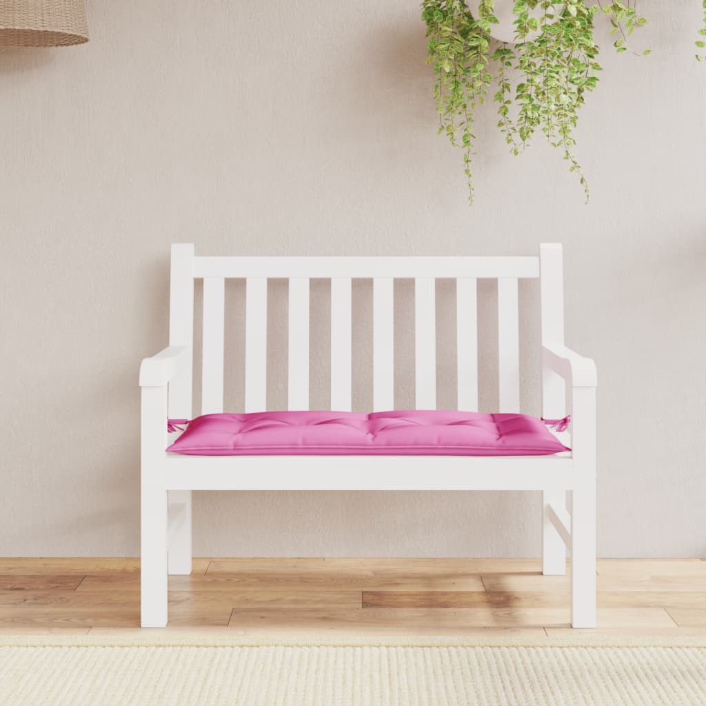 Garden Bench Cushion Pink 39.4"x19.7"x2.8" Oxford Fabric