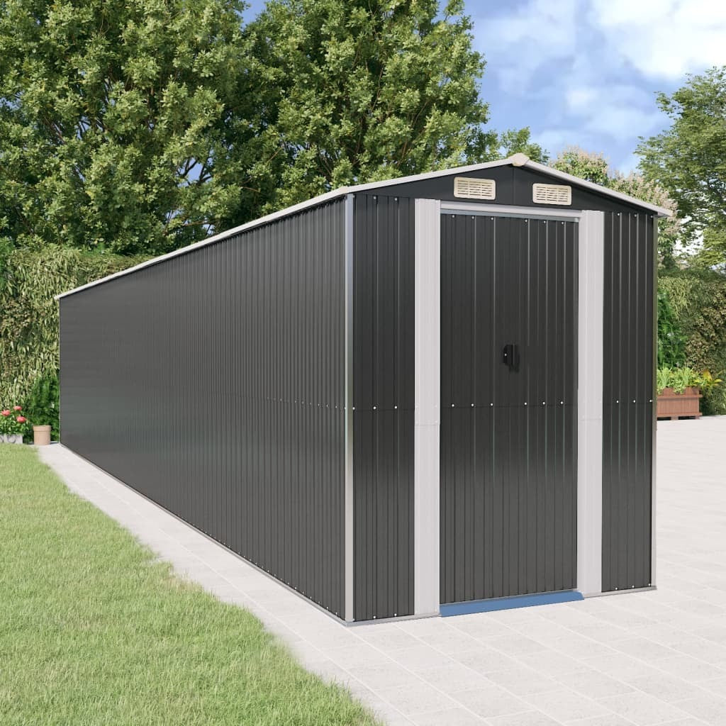 Garden Shed Anthracite 75.6"x402"x87.8" Galvanized Steel