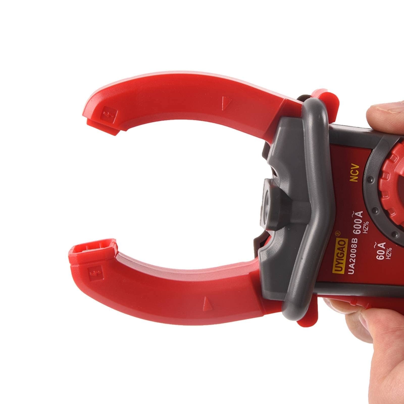 Digital Clamp Meter TRMS 6000 Counts, UA2008B Clamp Multimeter AC/DC Voltage Clamp Meter 600A Current Meter Auto-ranging Measures Resistance, Capacita
