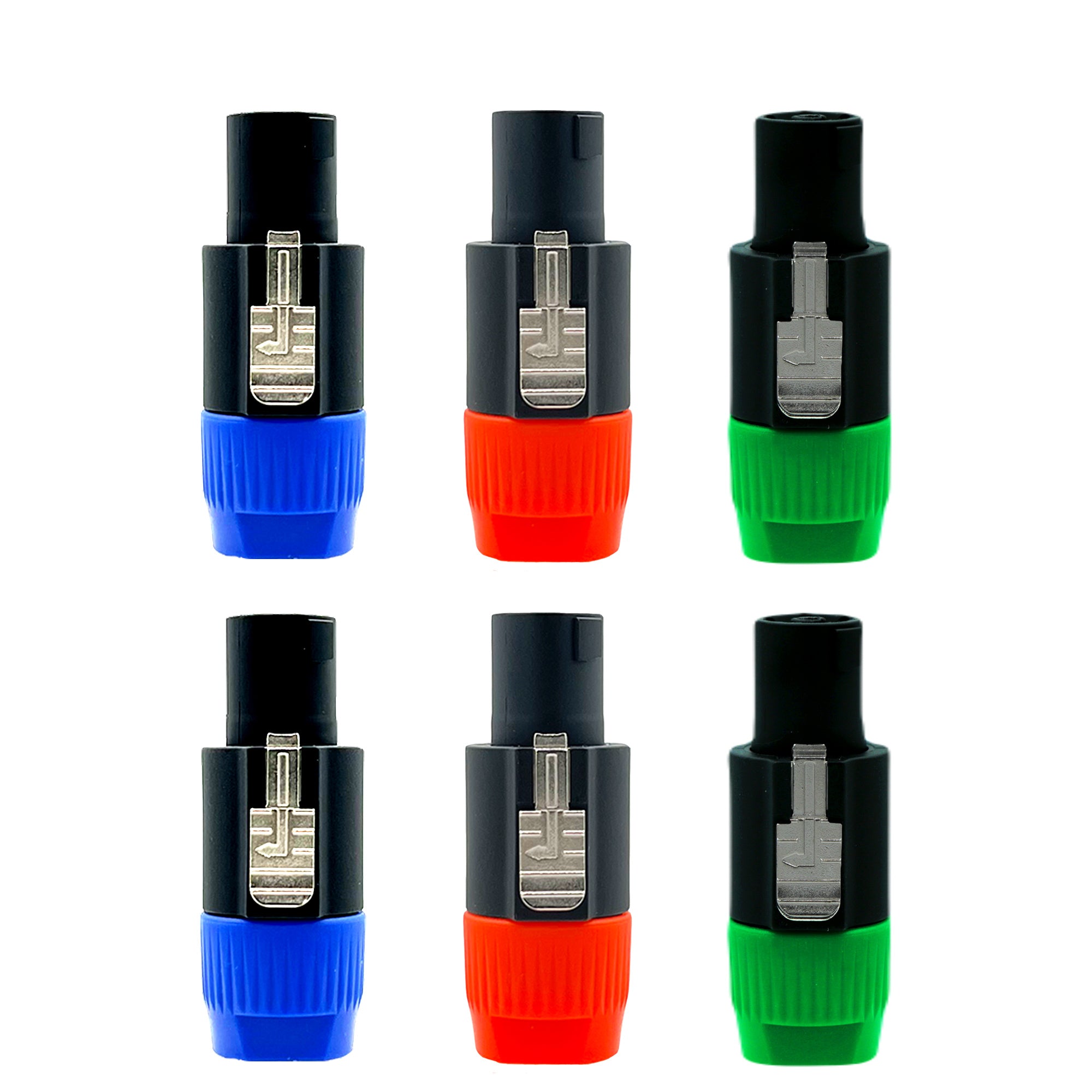 5 Core Speakon Adapter 6 Pack • High Quality Audio Jack Male Audio Pin • Speaker Adapter Connector - SPKN BGO 6PK