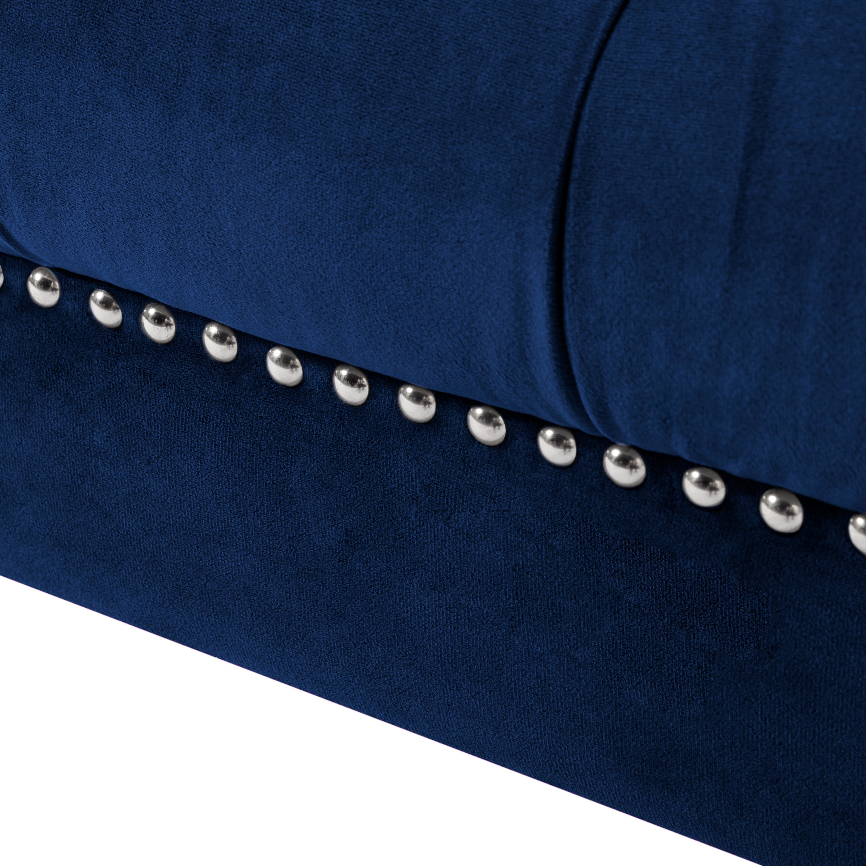 Living Room CHAIR Navy Blue Velvet