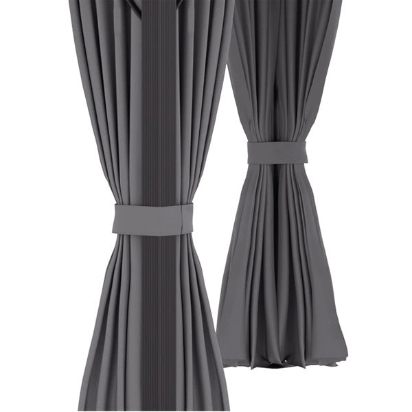 10 x 12 Ft Gazebo Curtain Replacement Curtain Cloth Gazebo 4-Sidewall Curtain Cloth with Zippers