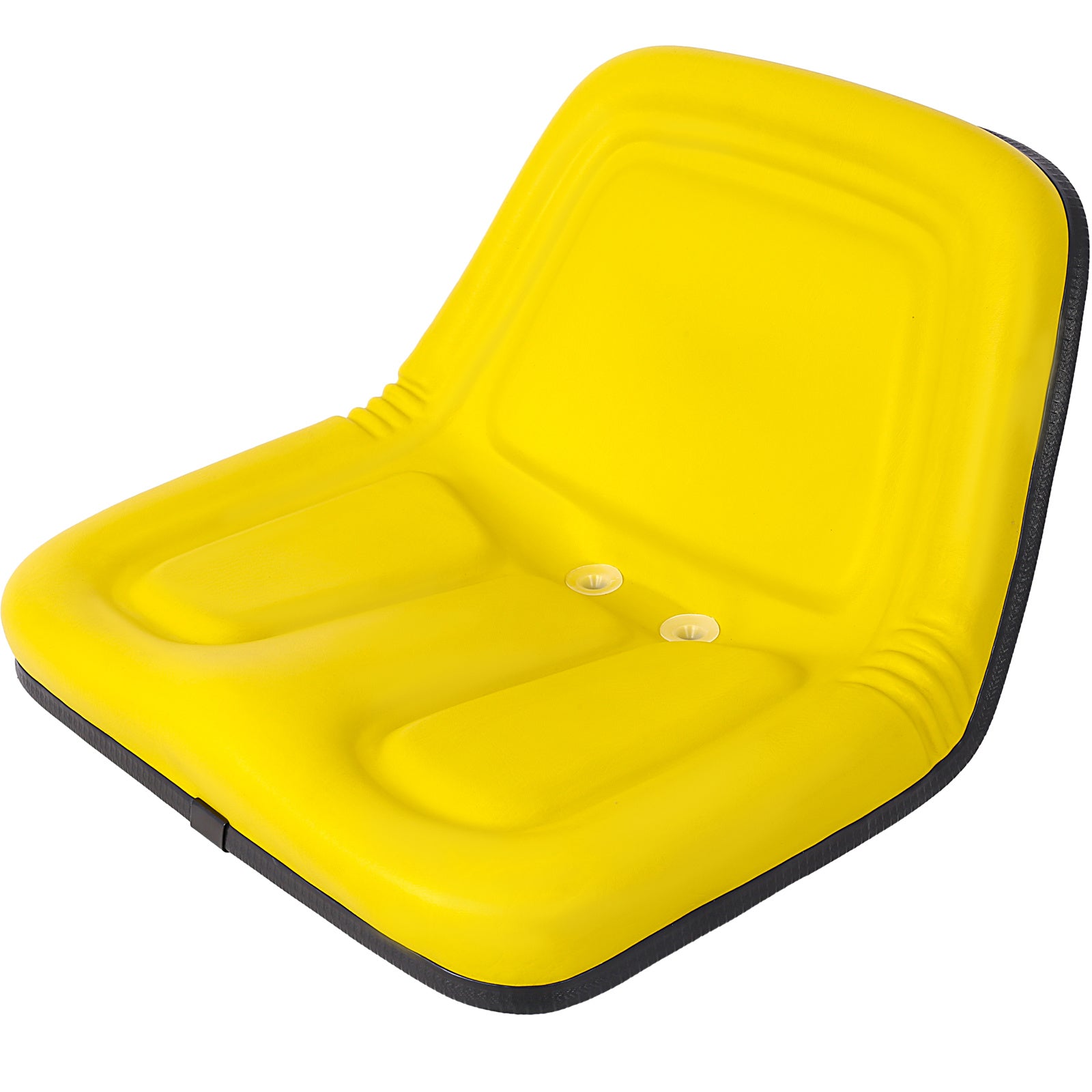 Deluxe Mower Tractor Seat Compatible with John Deere, Kubota, Allis-Chalmers, Bobcat, Case-IH, Ford New Holland, White, Oliver, Mpl, Moline, Massey Ferguson High Back ,with slide (Yellow)