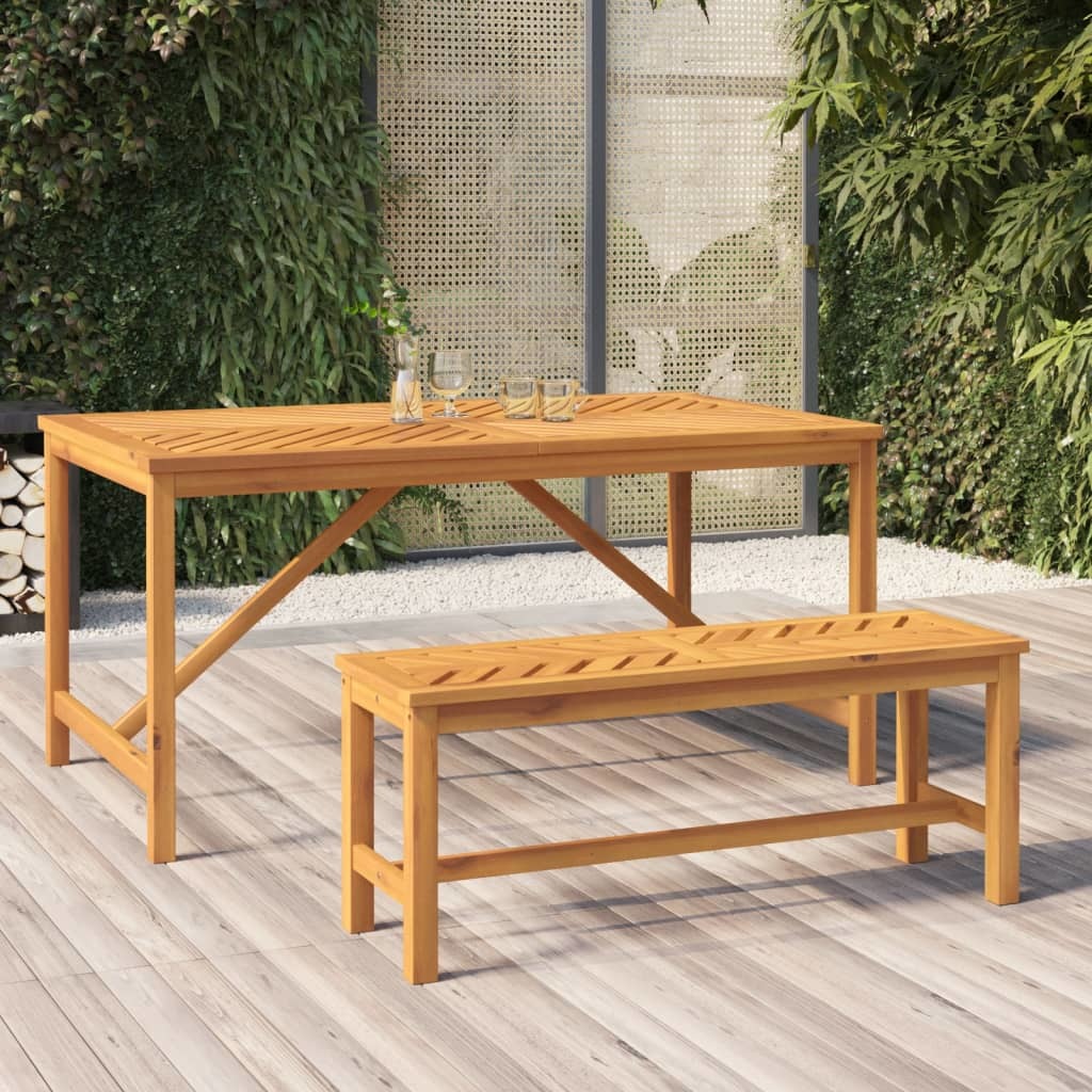 Patio Bench 43.3" Solid Wood Acacia