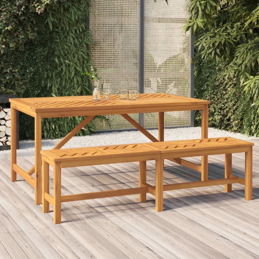 Patio Bench 59.1" Solid Wood Acacia