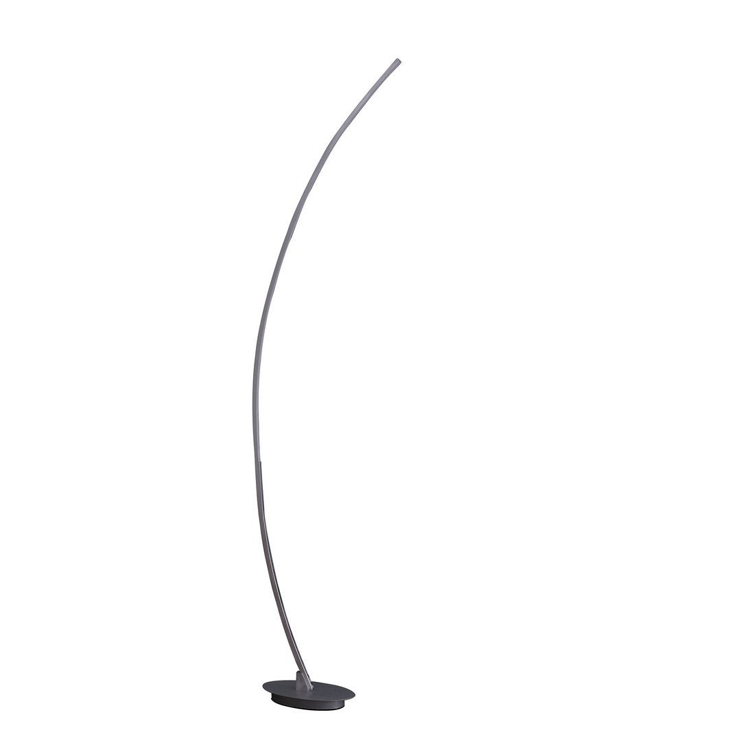 62.25-Inch Bradie Brushed Nickel LED Arc Tube Floor Lamp