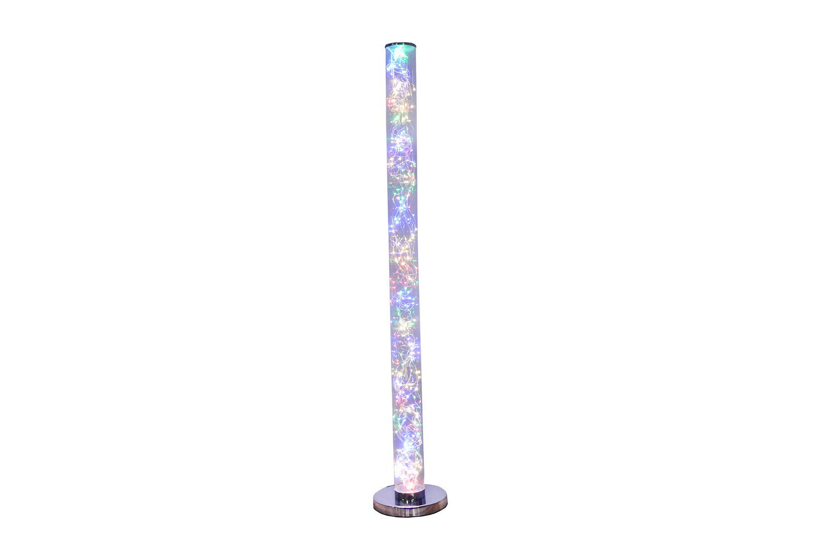 49-Inch Exposed Multi-Colored Rope LED Namiri Column Floor Lamp w/ Wireless Remote Control