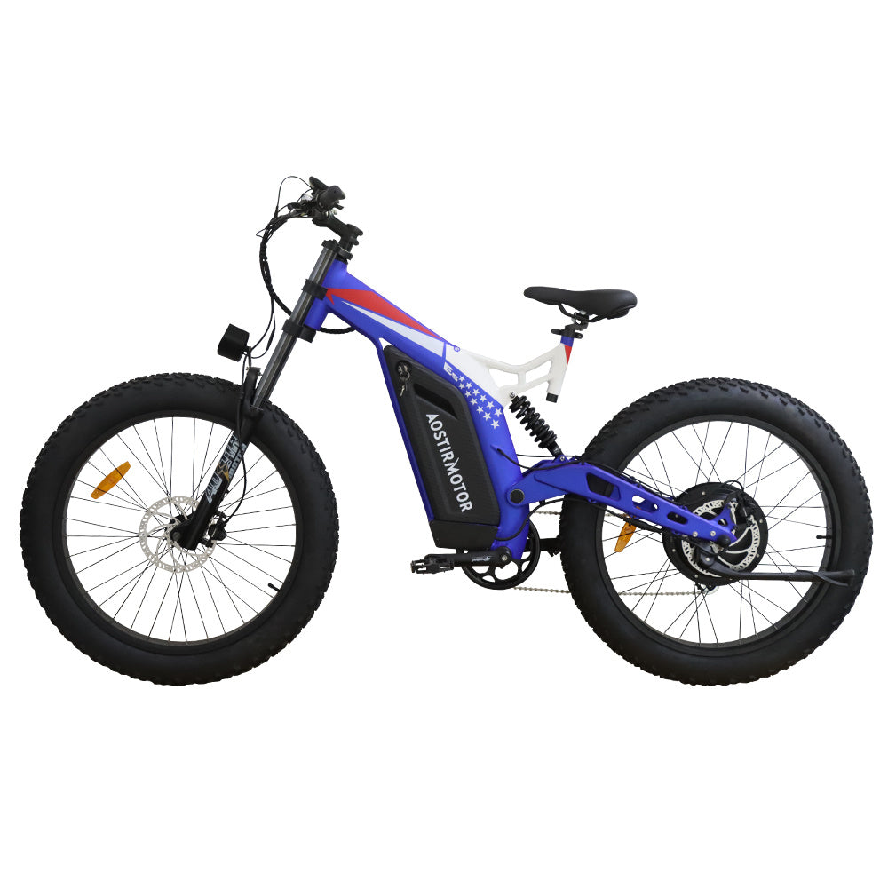 AOSTIRMOTOR 26" 1500W Electric Bike Fat Tire P7 48V 20AH Removable Lithium Battery for Adults S17-1500W