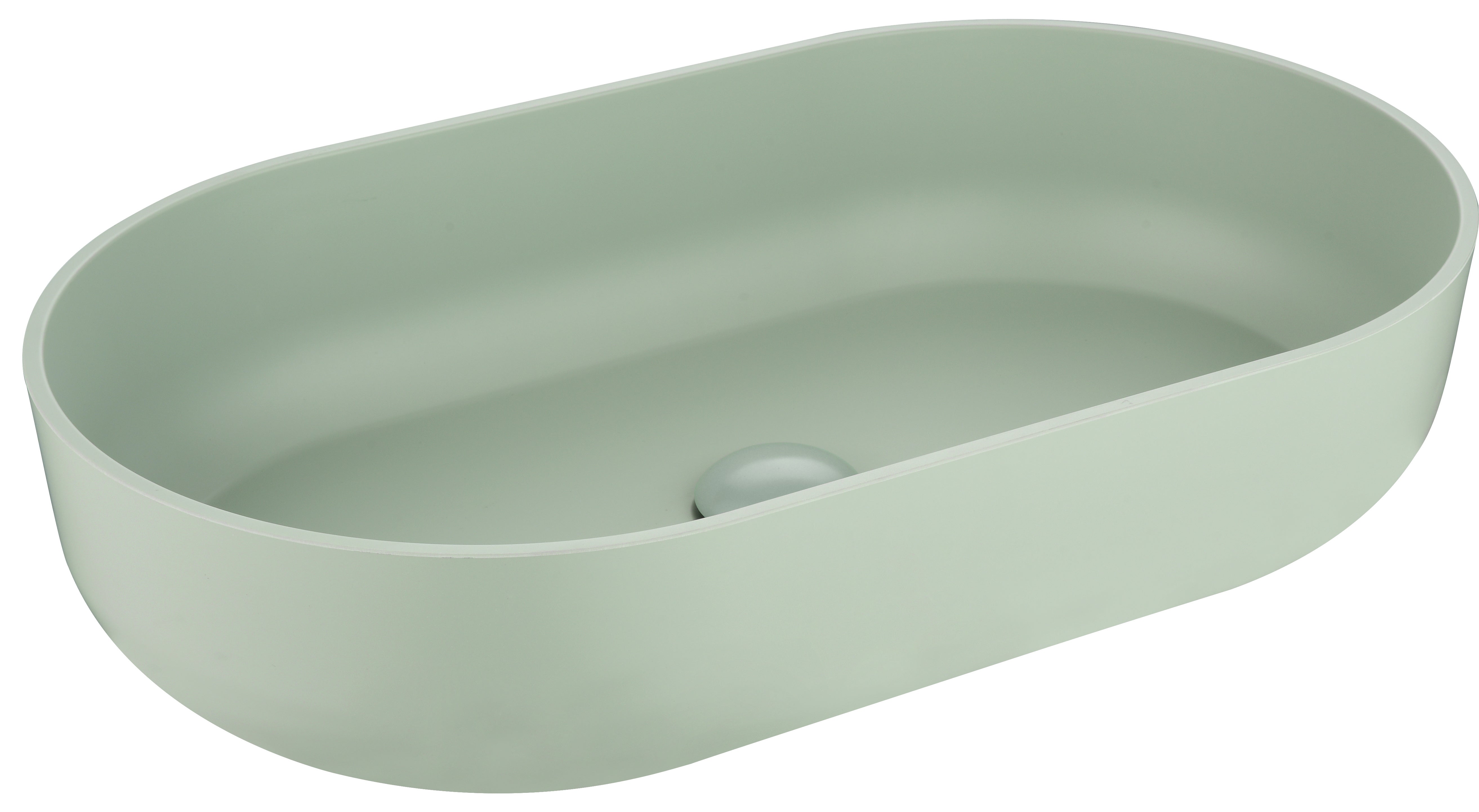 Modern Oval 24"x14" Above Bathroom Vessel Sink, Bathroom Sink for Lavatory Vanity Cabinet