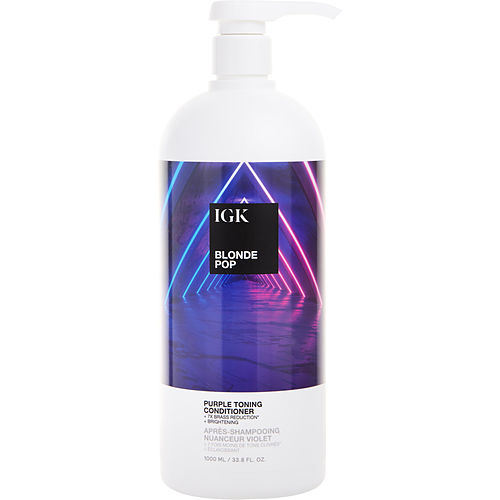 IGK by IGK BLONDE POP PURPLE TONING CONDITIONER 33.8 OZ