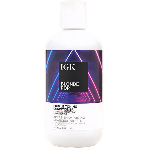 IGK by IGK BLONDE POP PURPLE TONING CONDITIONER 8 OZ