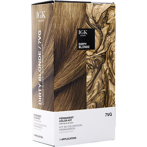 IGK by IGK PERMANENT COLOR KIT - 7VG DIRTY BLONDE (BEIGE BLONDE)