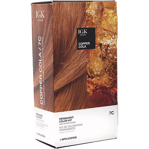 IGK by IGK PERMANENT COLOR KIT - 7C COPPER COLA (COPPERY BLONDE)